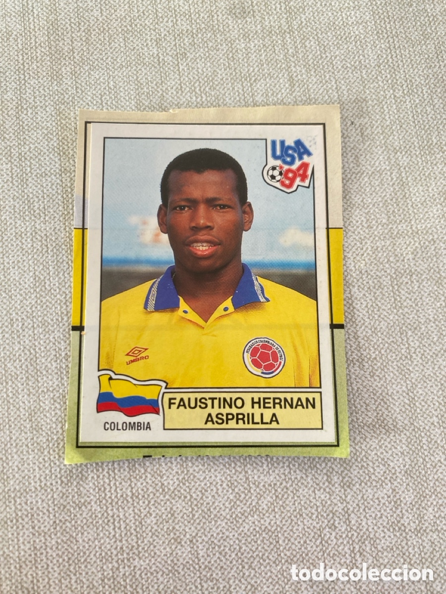 Cromos de f&uacute;tbol: Cromo panini mundial USA 94 numero 68 Asprilla - world cup 1994 Stickers album