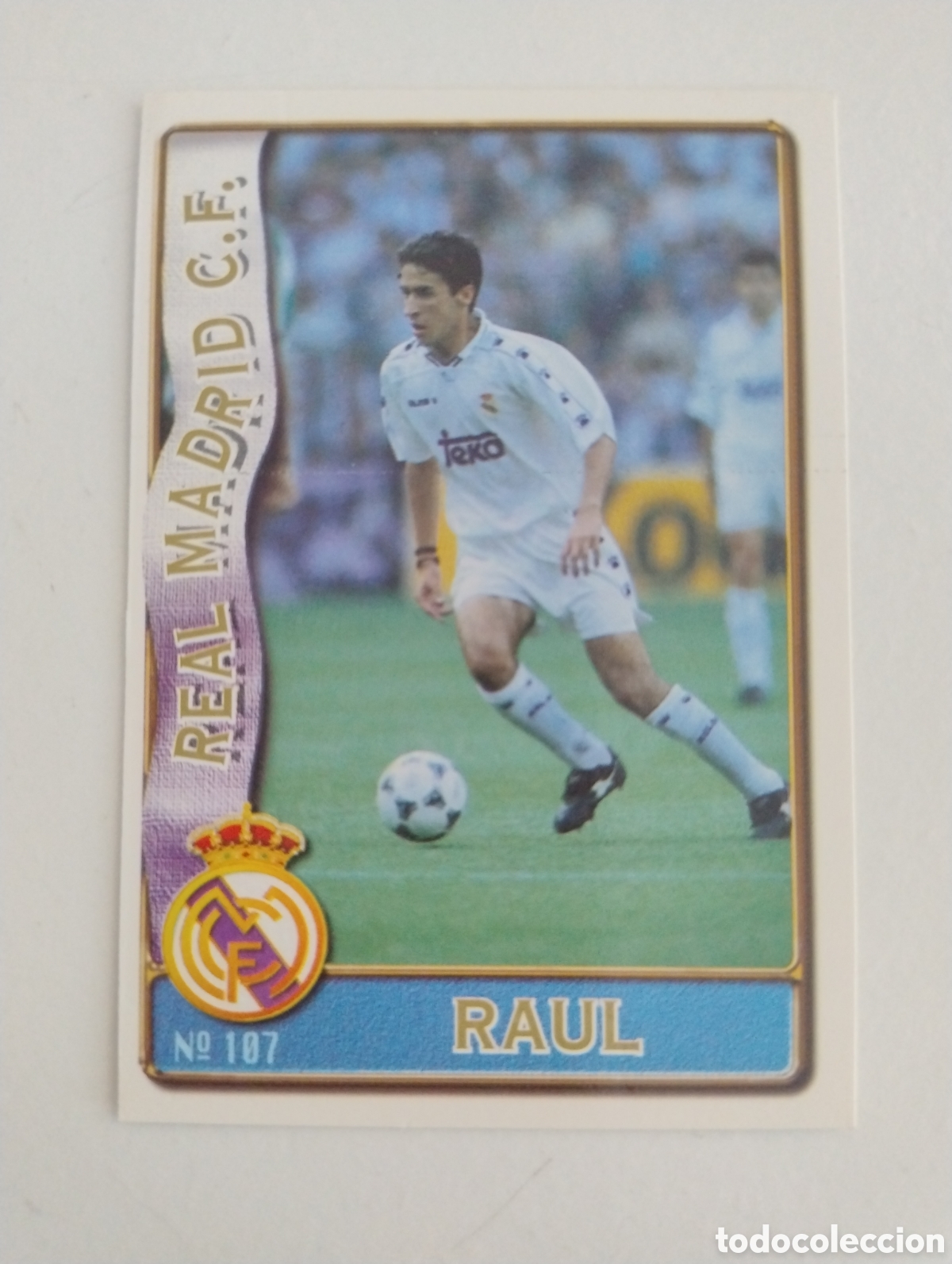 Cromos de f&uacute;tbol: 107 - Ra&uacute;l - Real Madrid - Mundicromo Liga 96 - 97