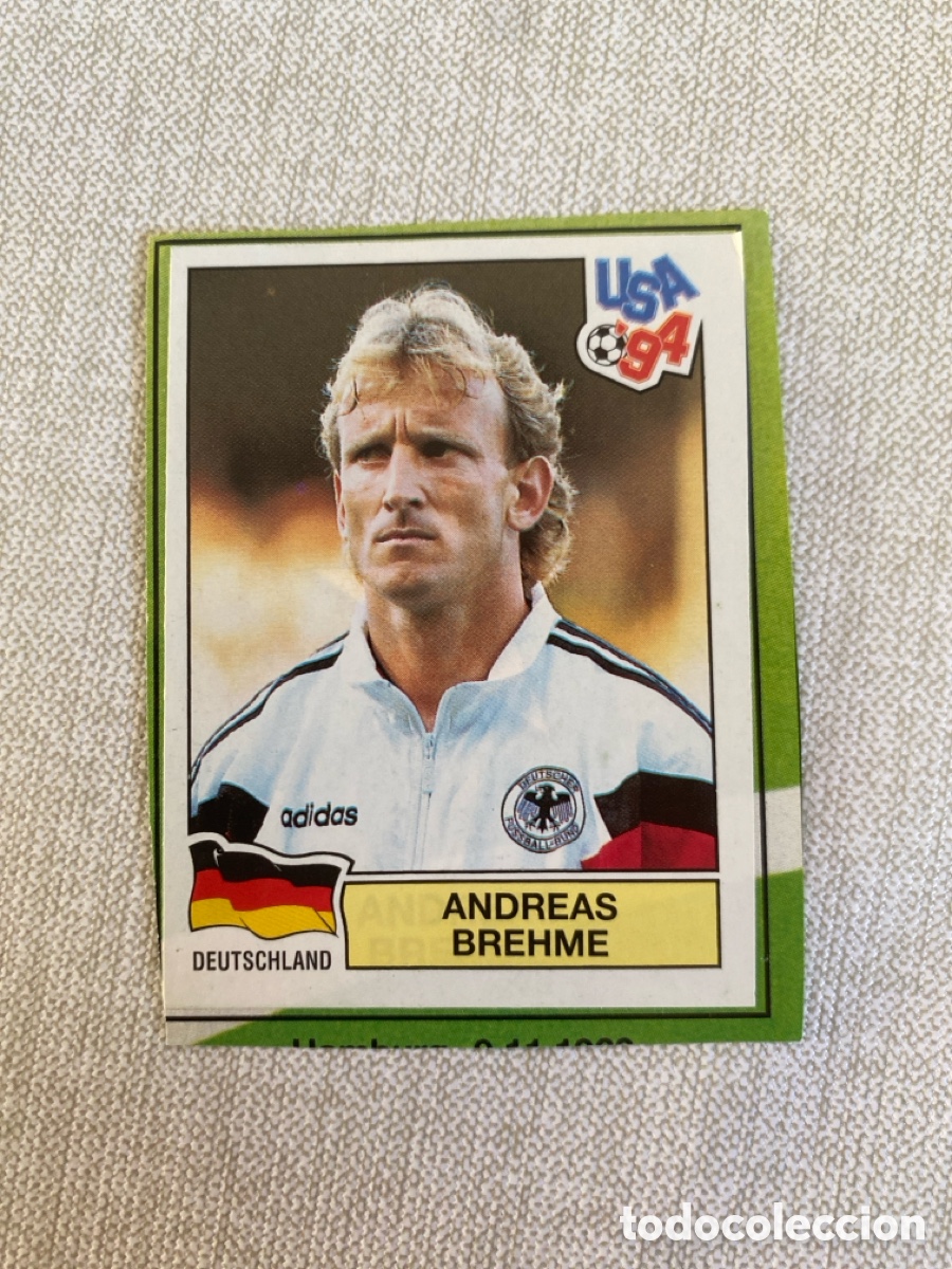 Cromos de Futebol: Cromo panini mundial USA 94 n&uacute;mero 173 Brehme - Sticker album world cup 1994