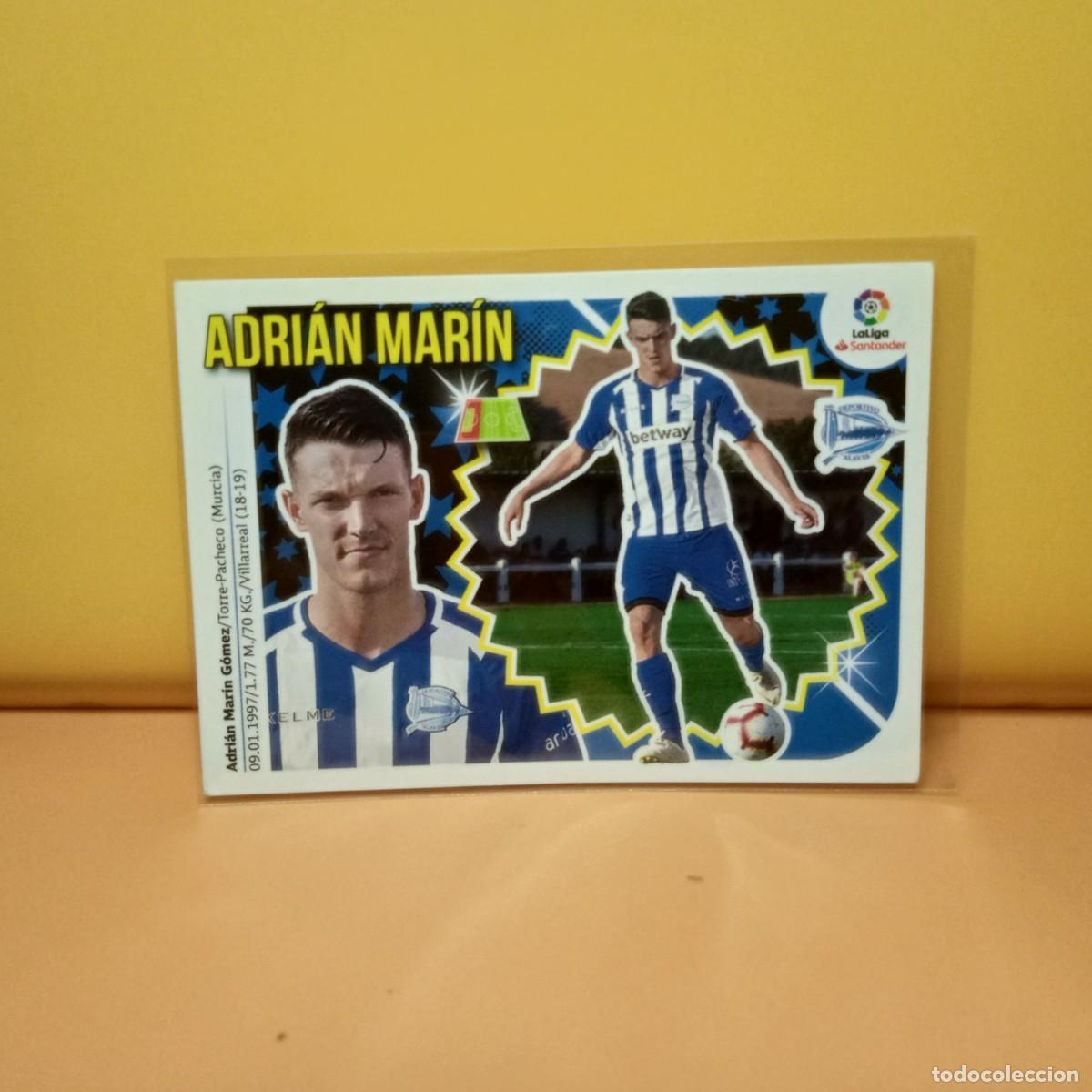 Cromos de f&uacute;tbol: EDICIONES ESTE 2018 2019 18 19 (COLOCA) DEPORTIVO ALAV&Eacute;S ADRI&Aacute;N MAR&Iacute;N 7 BIS (4&ordf;EDICI&Oacute;N)
