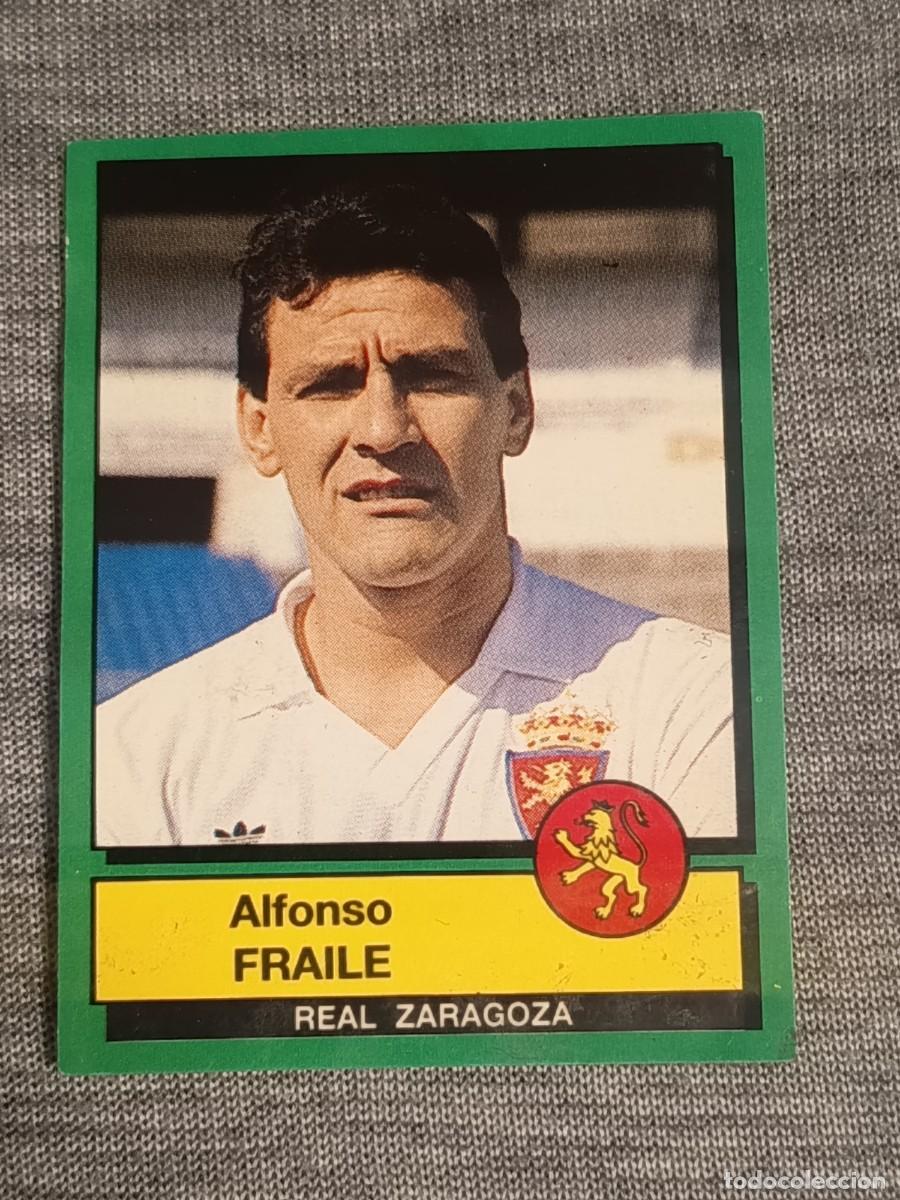 Cromos de f&uacute;tbol: F&uacute;tbol 90 panini FRAILE N&deg;349 ZARAGOZA nunca pegado