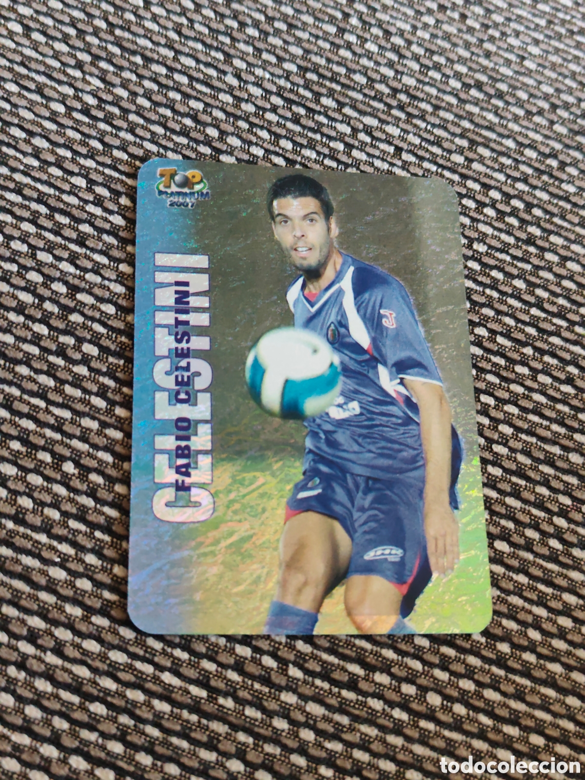 Cromos de f&uacute;tbol: 725 CELESTINI GETAFE JASPEADO TOP PLATINUM MUNDICROMO 2006 2007
