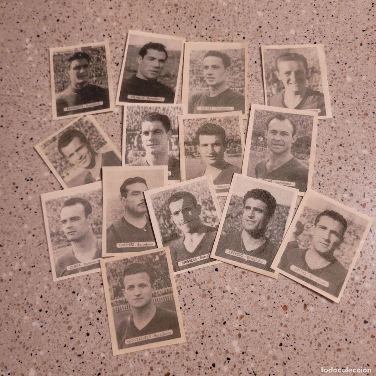 Cromos de Futebol: LOTE 14 CROMOS DEL BARCELONA RUIZ ROMERO 1950-51 . LEER COMENTARIOS