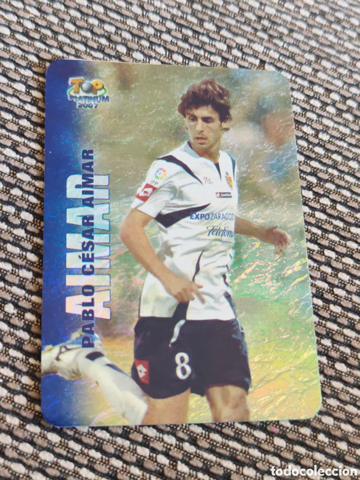 Cromos de Futebol: 726 AIMAR REAL ZARAGOZA JASPEADO TOP PLATINUM MUNDICROMO 2006 2007