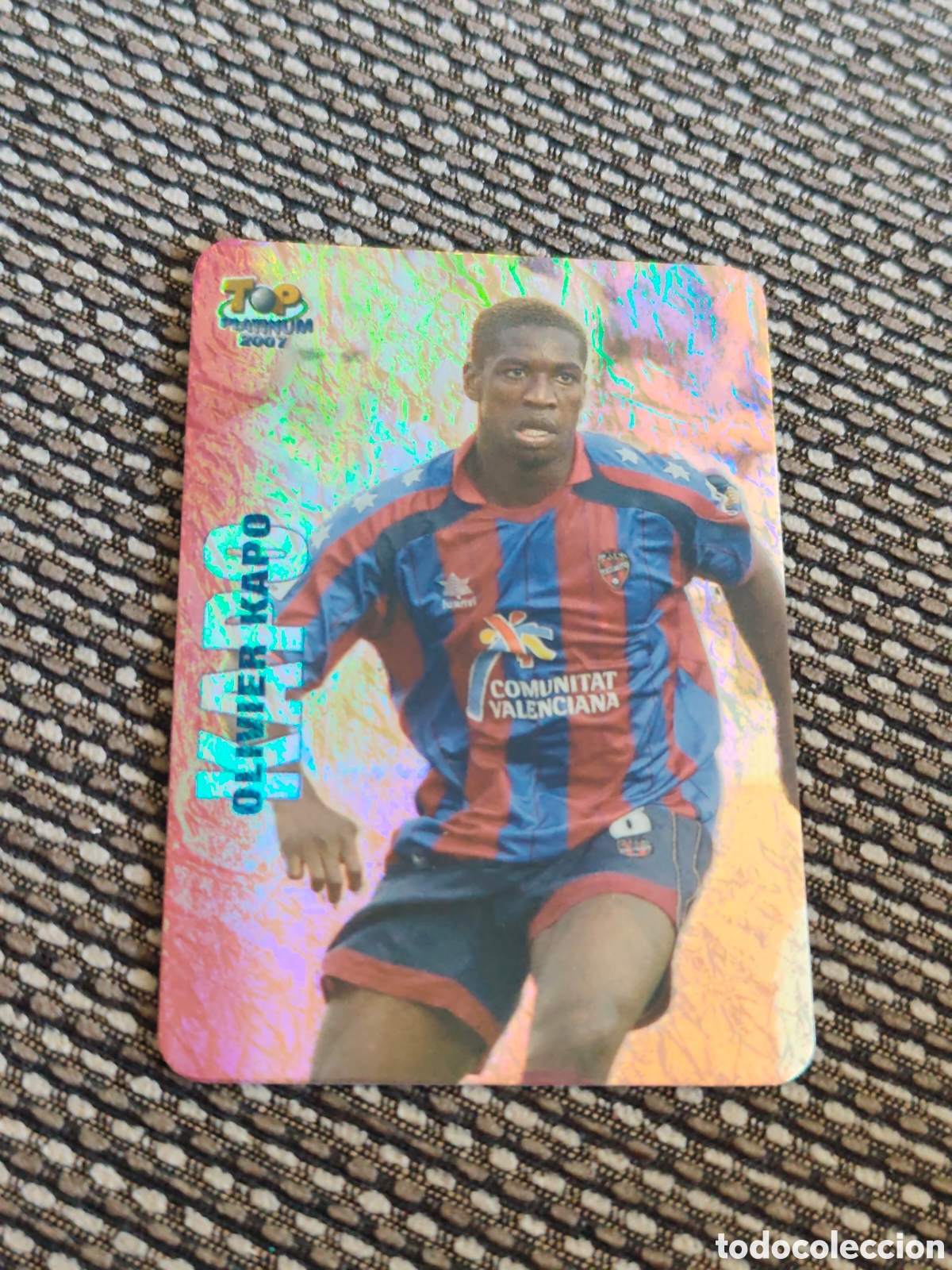 Cromos de f&uacute;tbol: 729 KAPO LEVANTE JASPEADO TOP PLATINUM MUNDICROMO 2006 2007