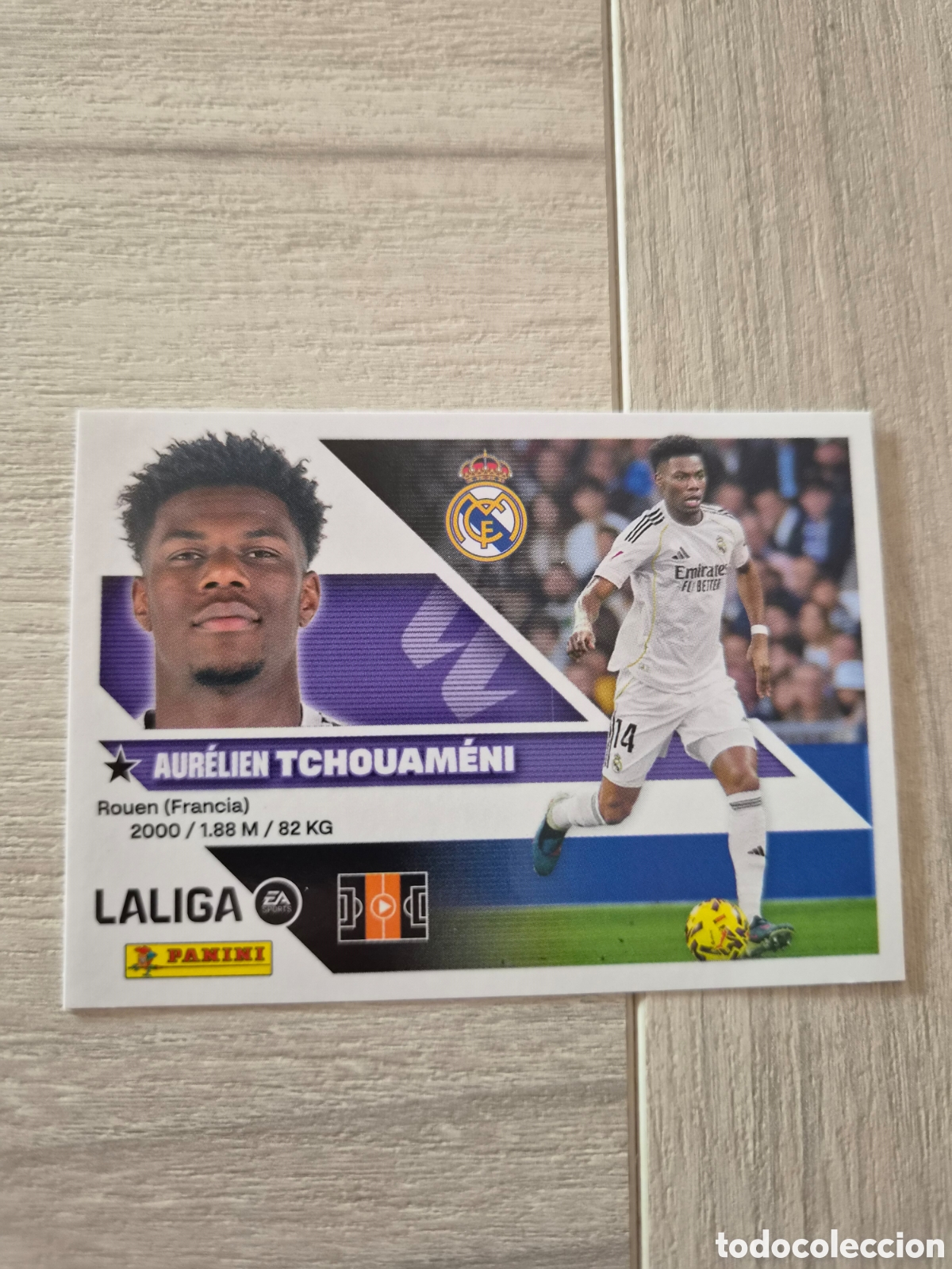 Cromos de f&uacute;tbol: N&deg;11 Real Madrid Tchouameni Liga Este 26/27