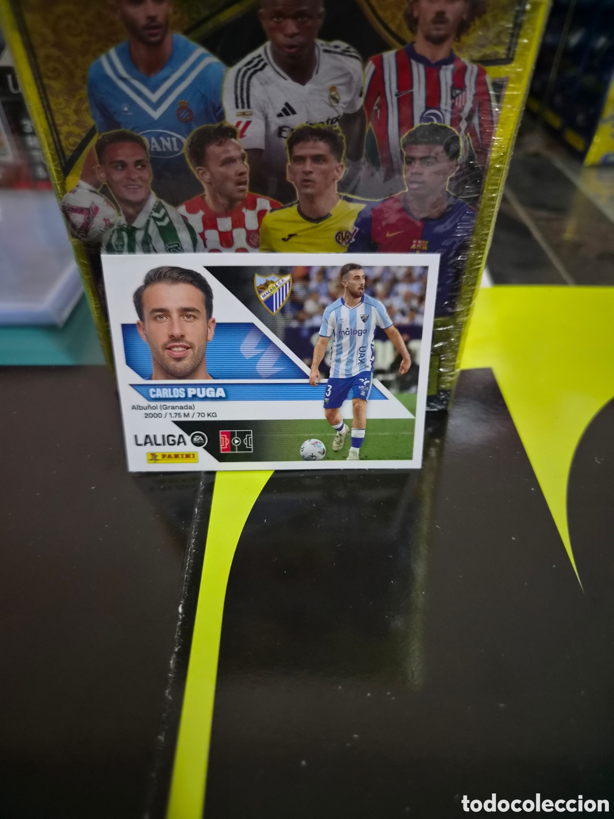 Cromos de f&uacute;tbol: N&deg;5 Malaga Puga Liga Este 26/27