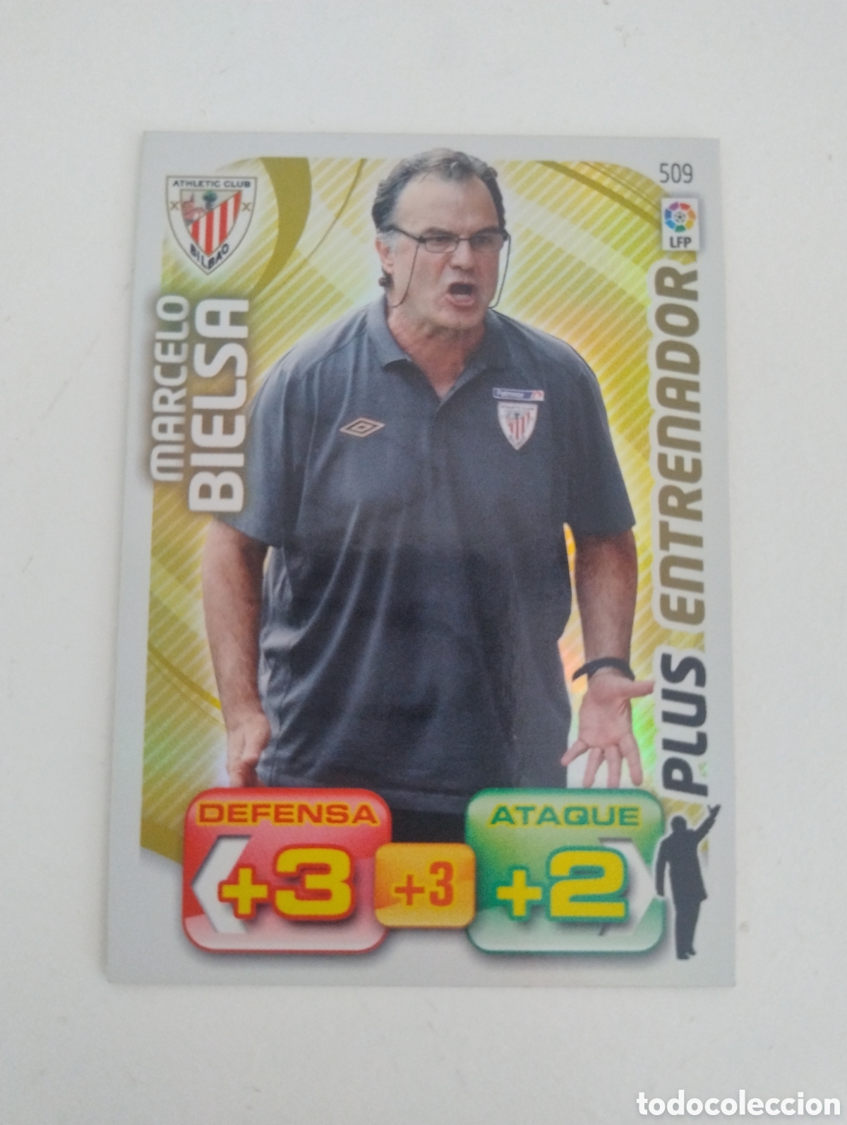 Cromos de f&uacute;tbol: 509 - Marcelo Bielsa - Athletic Bilbao - Adrenalyn XL Liga 2011 - 2012 Plus Entrenador