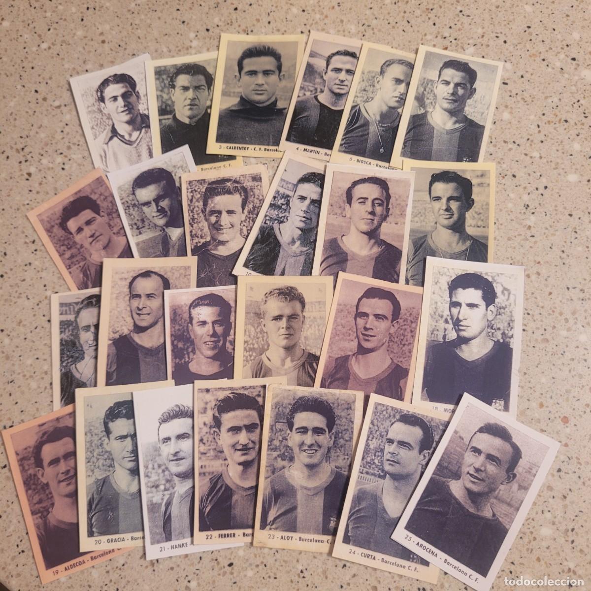 Cromos de Futebol: EQUIPO COMPLETO DEL BARCELONA DE RUIZ ROMERO 1952. LEER COMENTARIOS