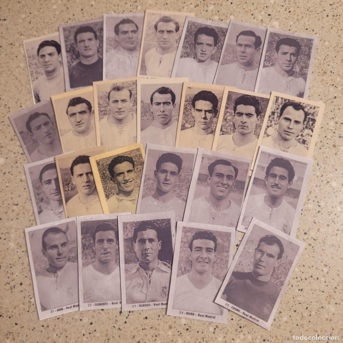 Cromos de Futebol: EQUIPO COMPLETO DEL REAL MADRID DE RUIZ ROMERO 1952. LEER COMENTARIOS