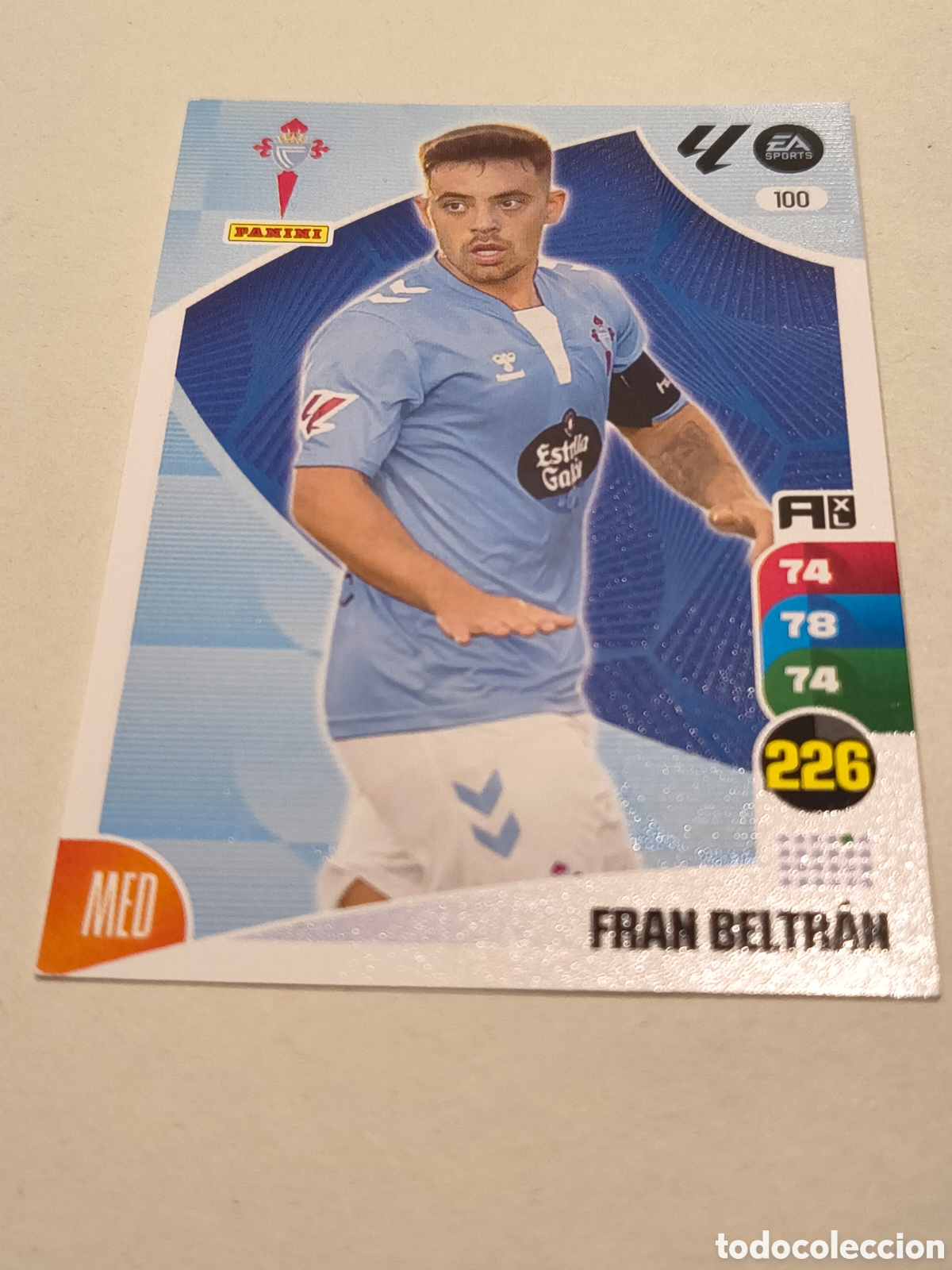 Cromos de f&uacute;tbol: ADRENALYN XL 2024-25 CROMO 92, FRAN BELTRAN, CELTA