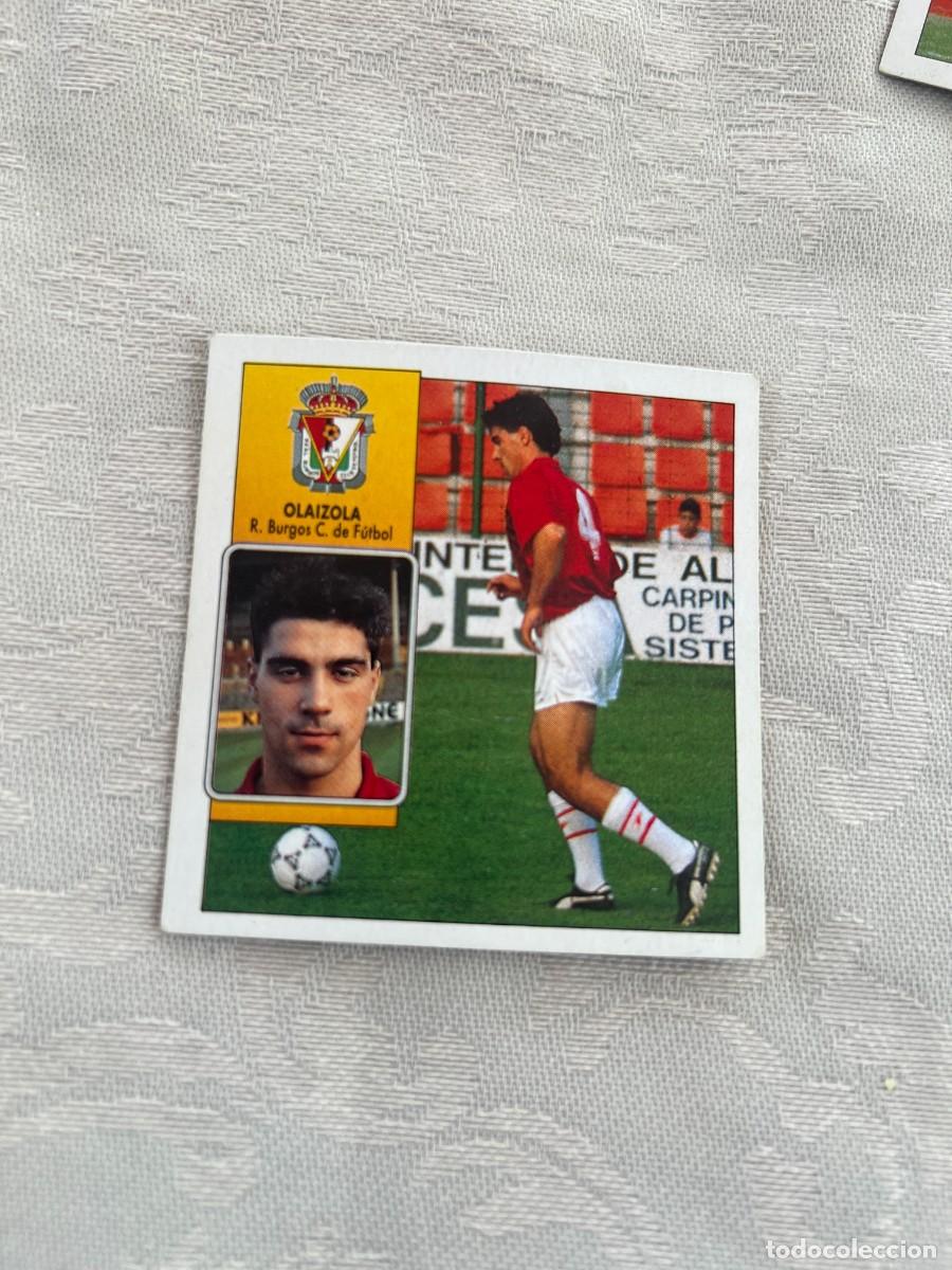 Cartes &agrave; collectionner de Football: OLAIZOLA BURGOS FICHAJE 28 LIGA ESTE 1992 1993 92 93