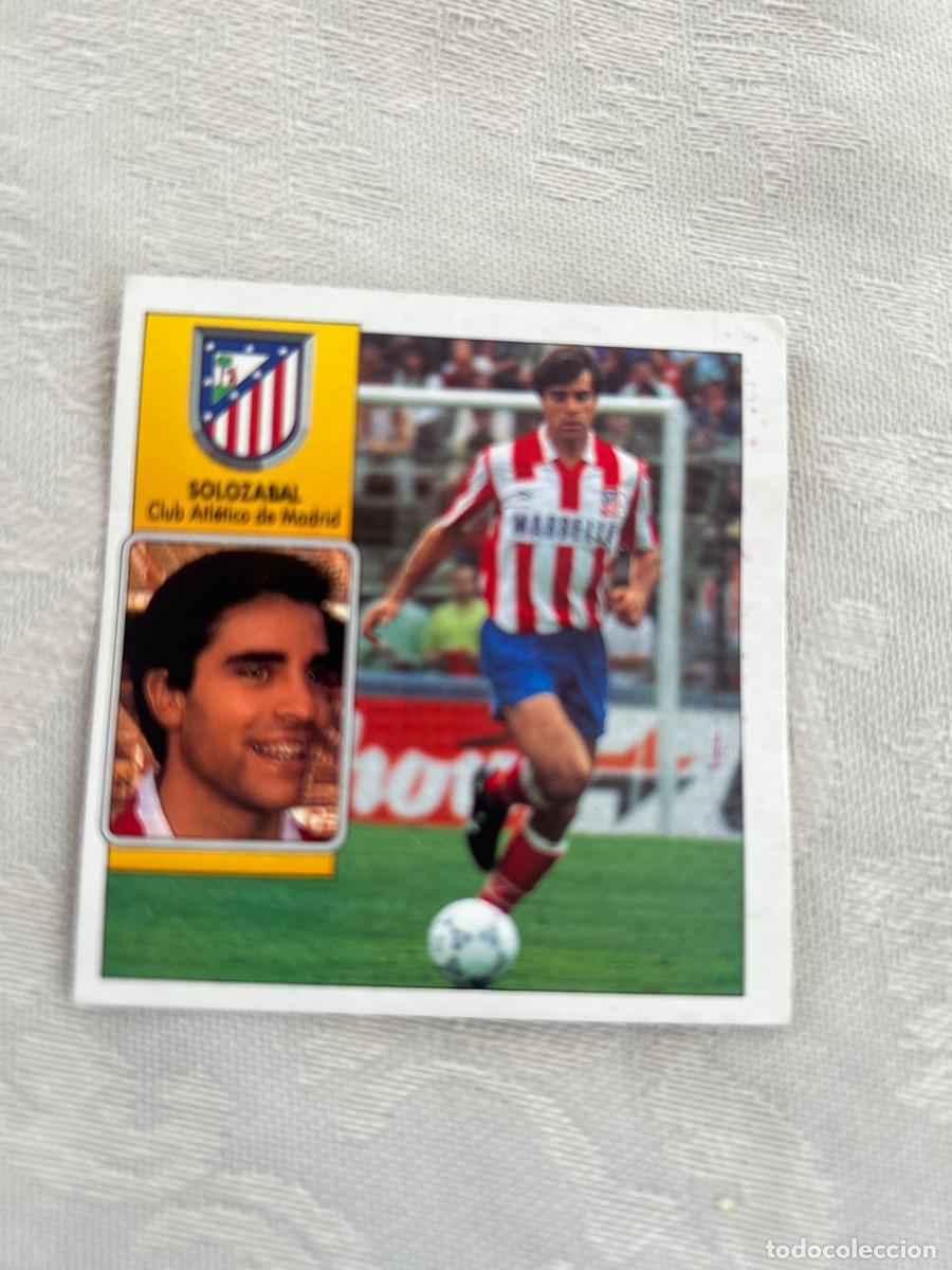 Cromos de f&uacute;tbol: SOLOZABAL AT MADRID SIN PEGAR LIGA ESTE 1989 1990 89 90