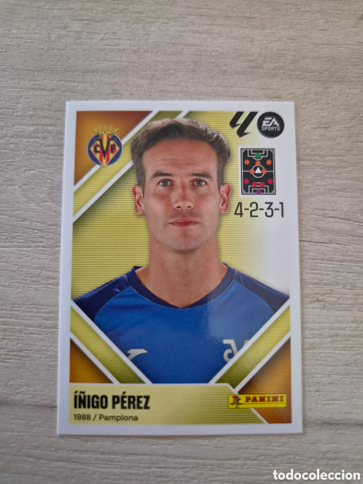Cromos de f&uacute;tbol: N&deg;2 Villarreal I&ntilde;igo Perez Liga Este 26/27