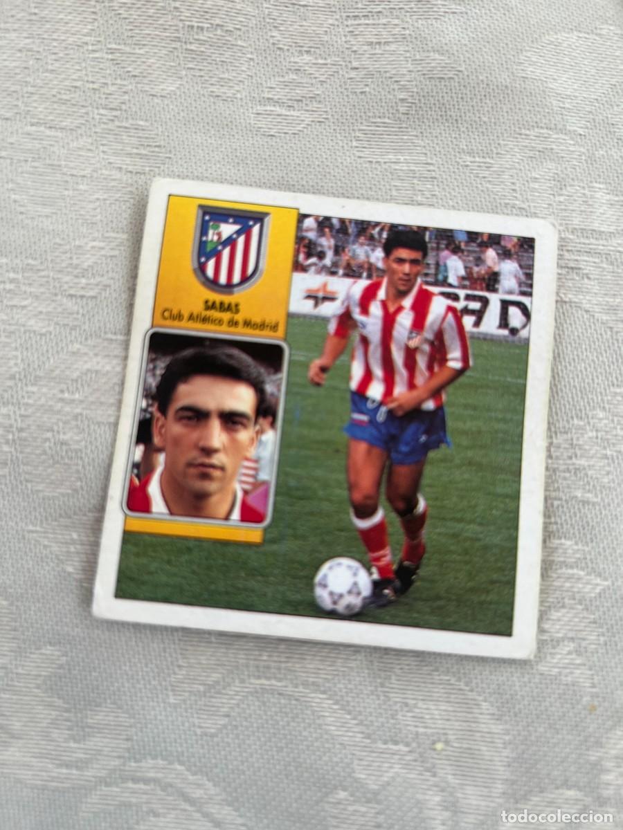 Cromos de f&uacute;tbol: SABAS AT MADRID SIN PEGAR LIGA ESTE 1989 1990 89 90