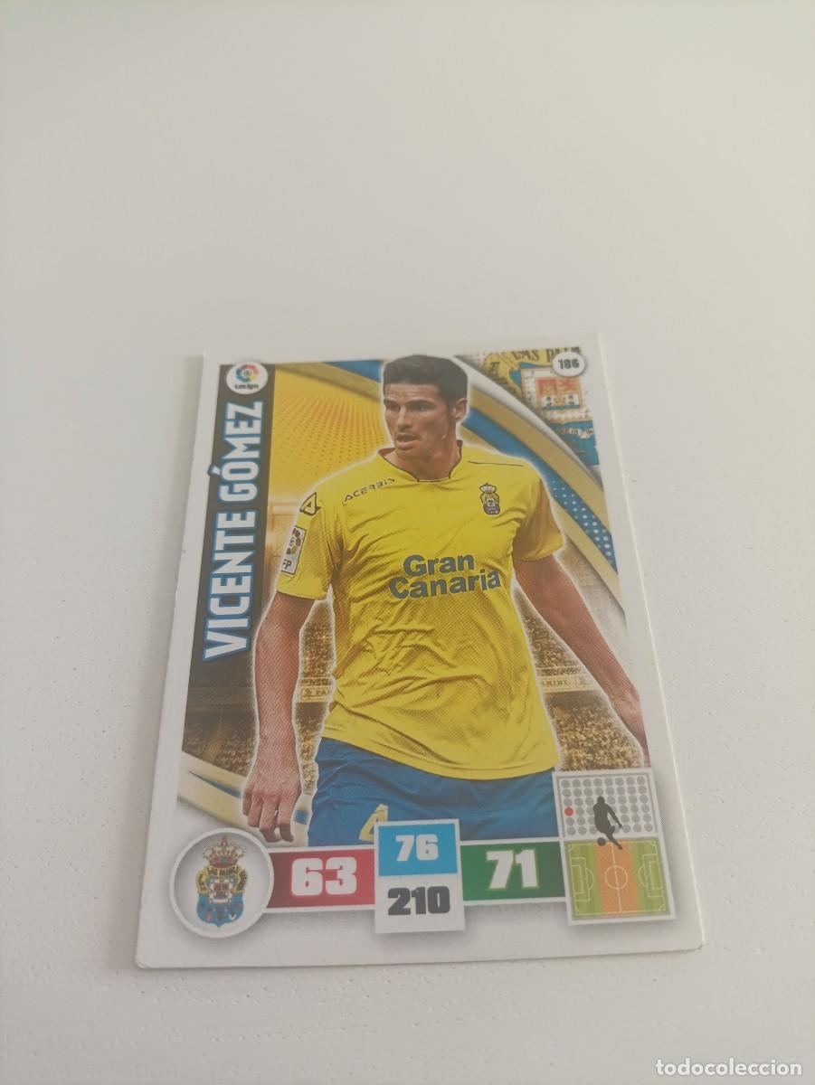 Cromos de f&uacute;tbol: Adrenalyn 2015/16 Vicente G&oacute;mez Las Palmas