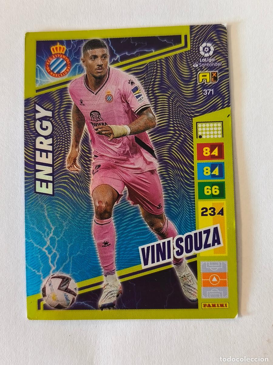 Cromos de f&uacute;tbol: CROMO ADRENALYN LIGA SANTANDER 2022 2023 ENERGY VINI SOUZA No 371 RCD ESPANYOL