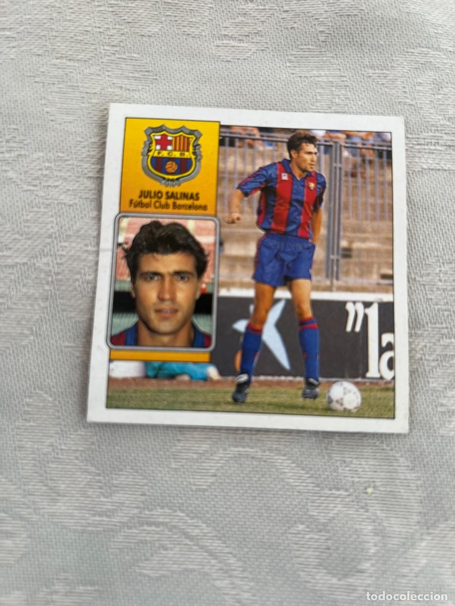 Cromos de f&uacute;tbol: JULIO SALINAS BARCELONA SIN PEGAR LIGA ESTE 1989 1990 89 90
