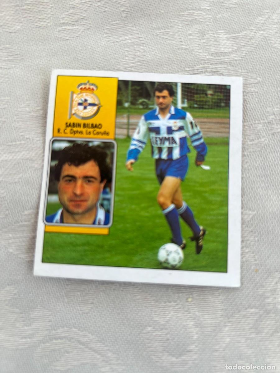 Cromos de f&uacute;tbol: SABIN BILBAO DEPORTIVO CORU&Ntilde;A SIN PEGAR LIGA ESTE 1989 1990 89 90