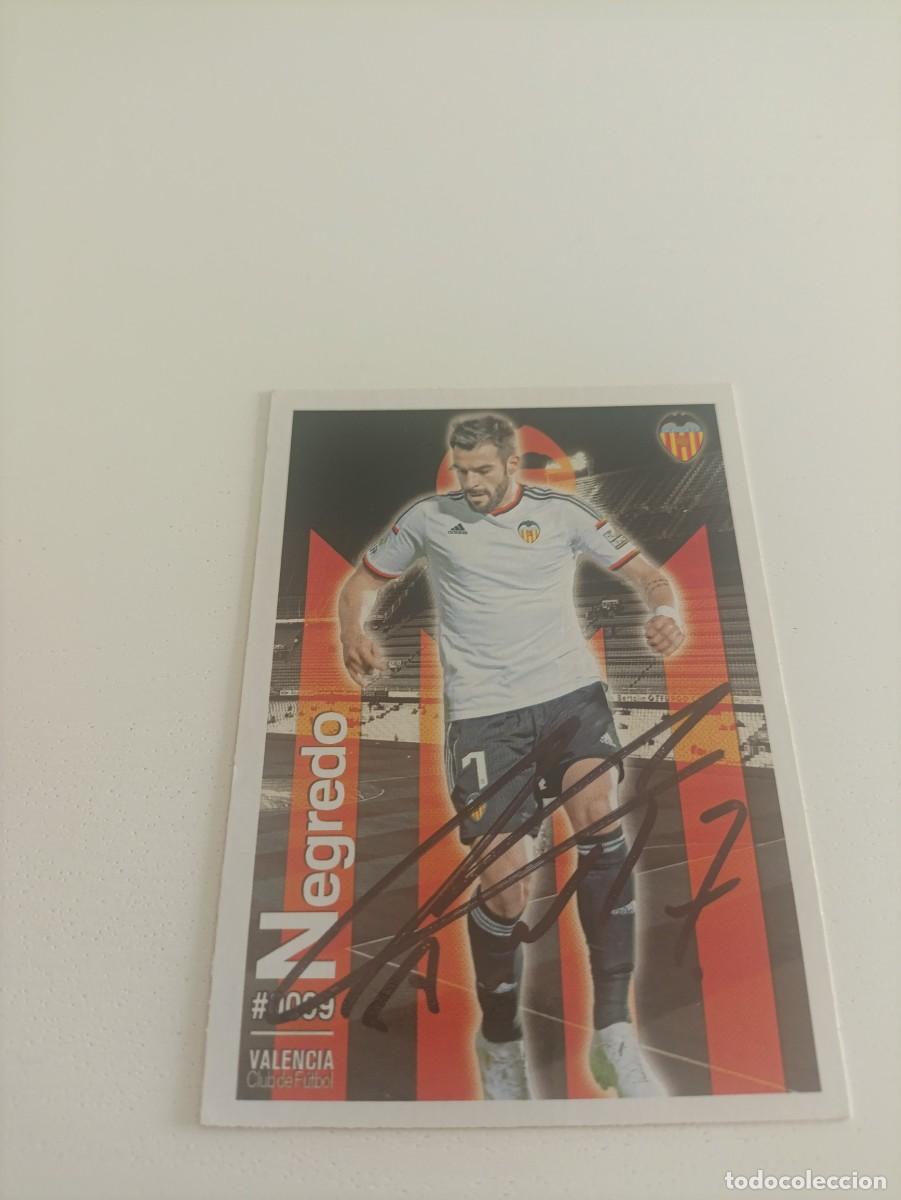 Cromos de Futebol: Auto original de Negredo Valencia