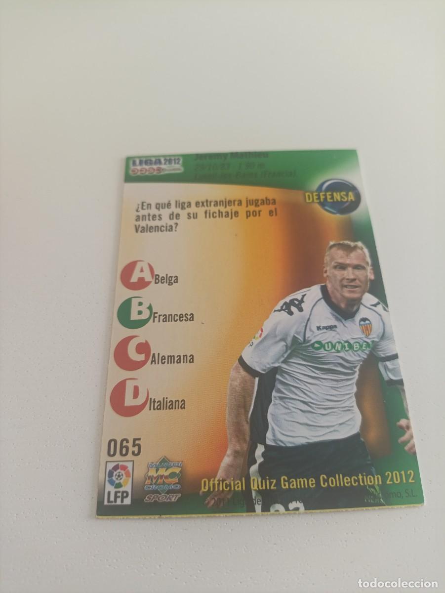 Cromos de f&uacute;tbol: Auto original de Mathieu Valencia - Foto 2