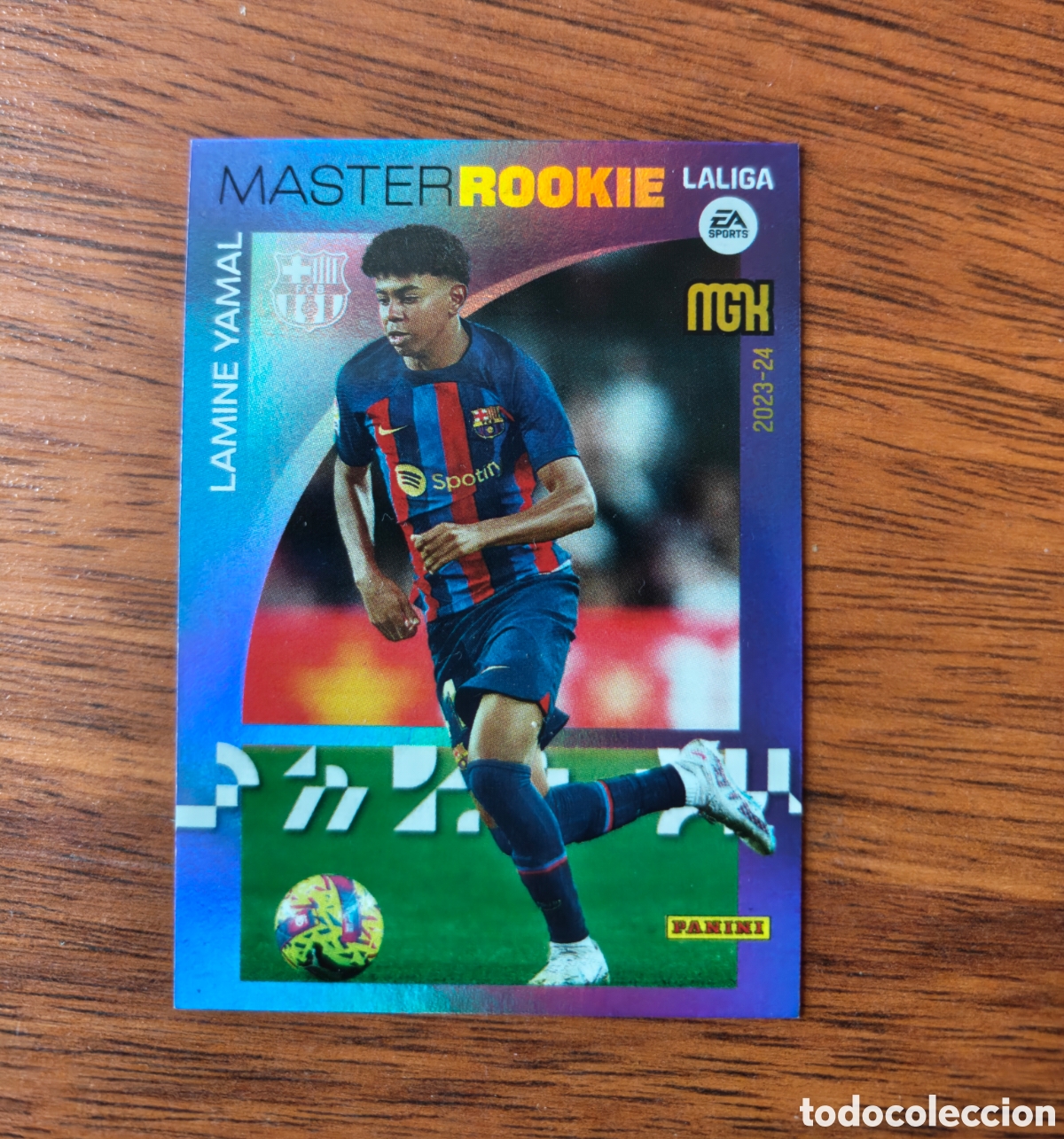 Cromos de f&uacute;tbol: Lamine Yamal Master Rookie 2023/24. FC Barcelona. Megacracks.