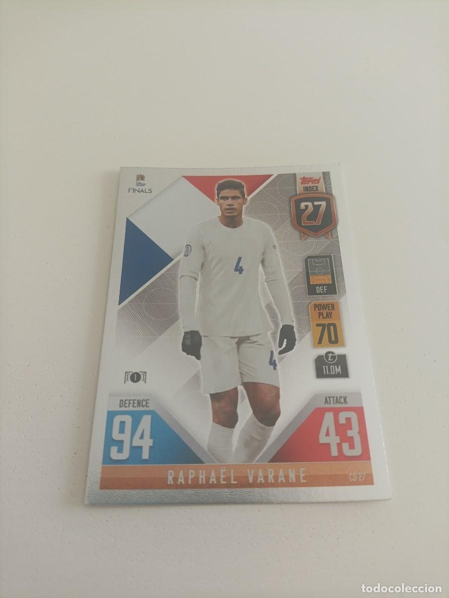 Cromos de f&uacute;tbol: Varane Francia UEFA nations league