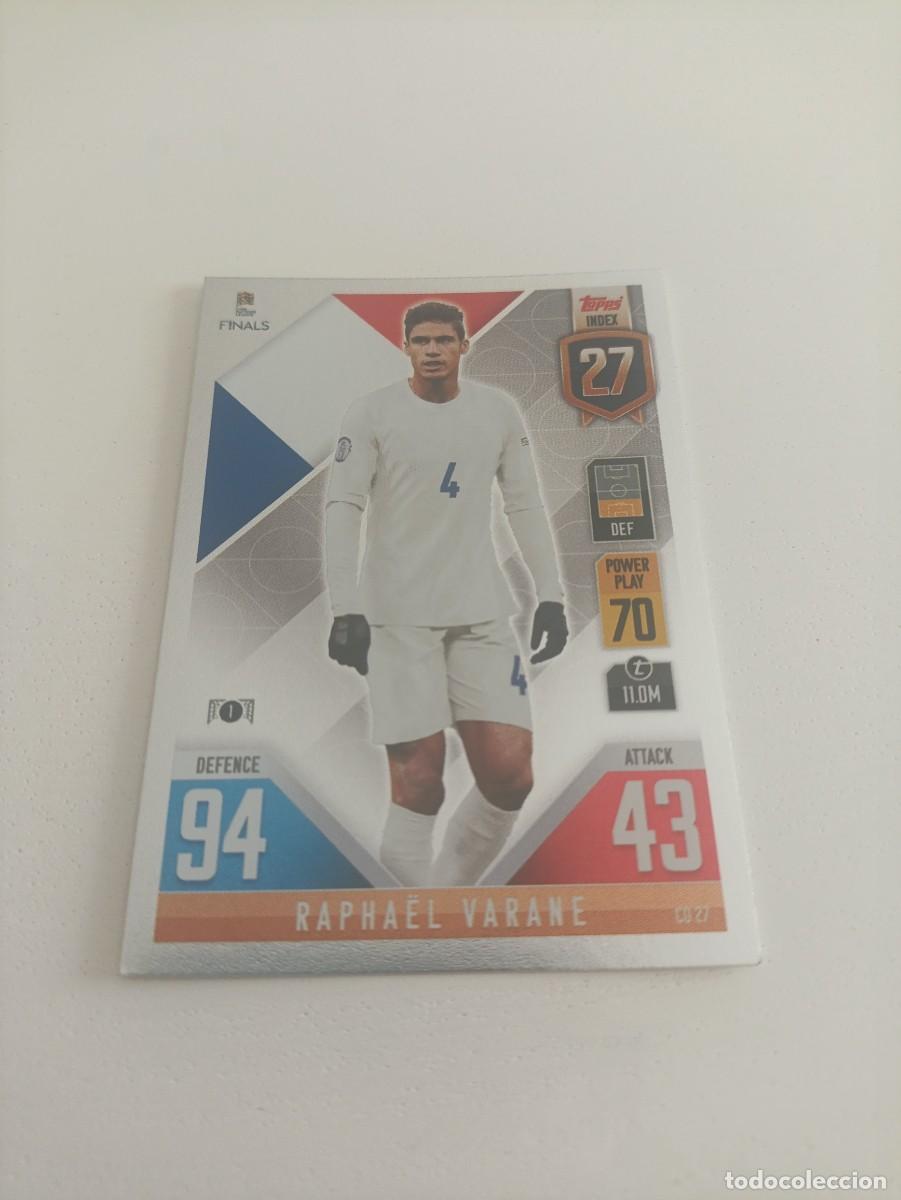Cromos de f&uacute;tbol: Varane Francia UEFA nations league