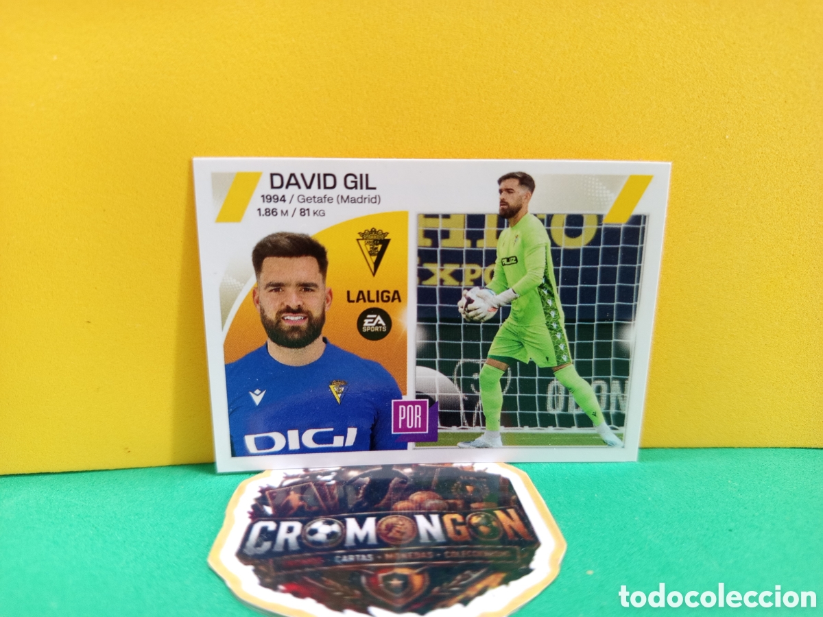 Figurine di Calcio: ❇️ CROMO ⚽ DAVID GIL C&Aacute;DIZ TEMPORADA 23 24 2023 2024 LIGA ESTE PANINI SIN PEGAR❇️