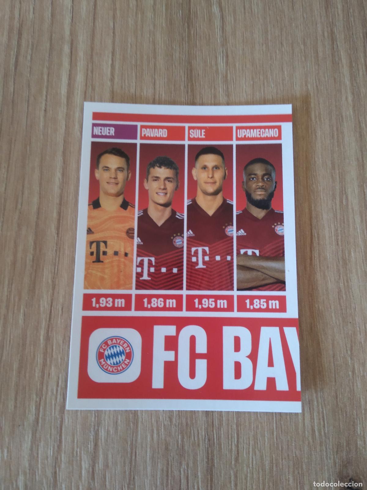 Cartes &agrave; collectionner de Football: 234 NEUER PAVARD SULE UPAMECANO BAYERN MUNICH CROMO FUTBOL PANINI TOP CLASS 2022 STICKER