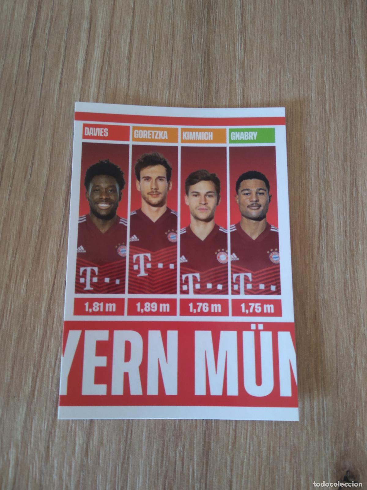 Cartes &agrave; collectionner de Football: 235 DAVIES GORETZKA KIMMICH GNABRY BAYERN MUNICH CROMO FUTBOL PANINI TOP CLASS 2022 STICKER