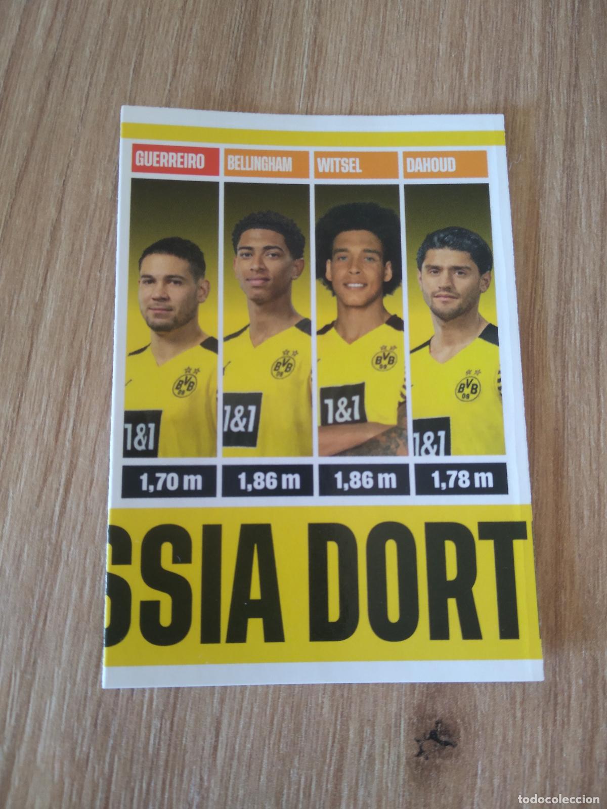 Cartes &agrave; collectionner de Football: 259 GUERREIRO BELLINGHAM WITSEL DAHOUD BORUSSIA DORTMUND CROMO FUTBOL PANINI TOP CLASS 2022 STICKER