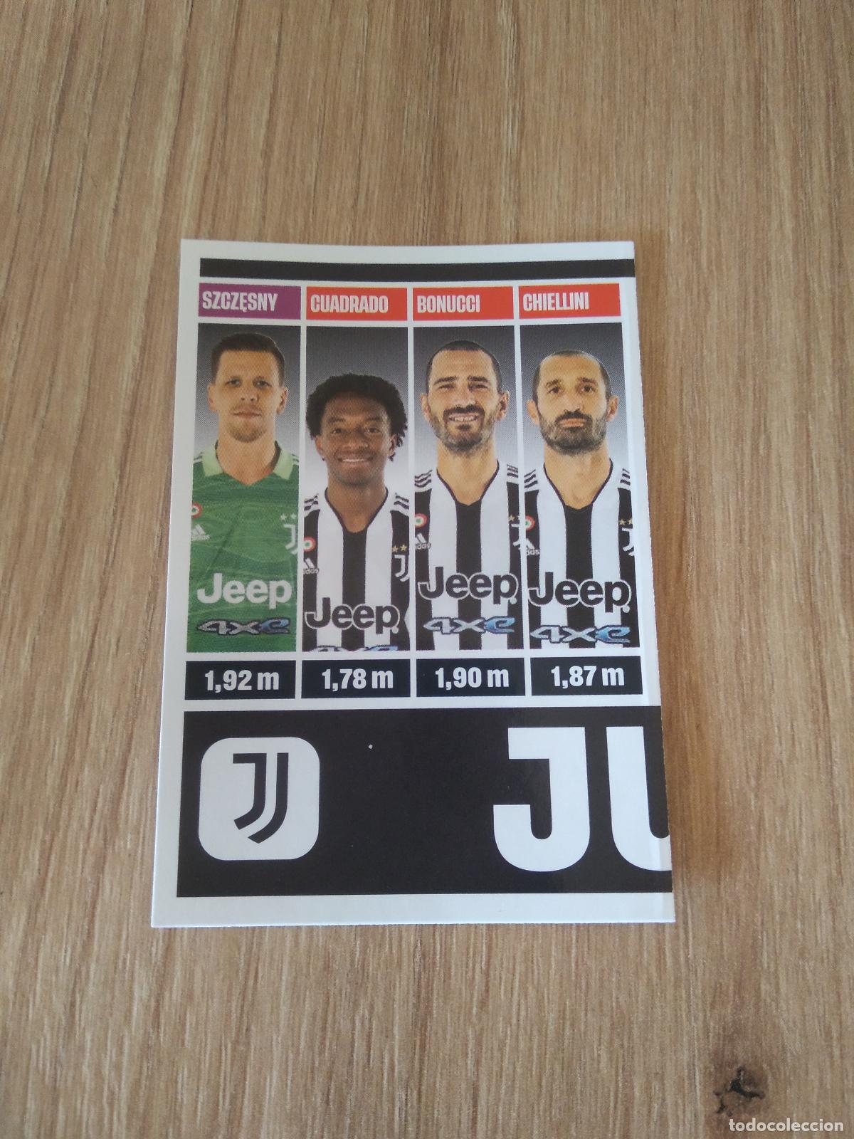 Cromos de f&uacute;tbol: 306 SZCZESNY CUADRADO BONUCCI CHIELLINI JUVENTUS TURIN CROMO FUTBOL PANINI TOP CLASS 2022 STICKER