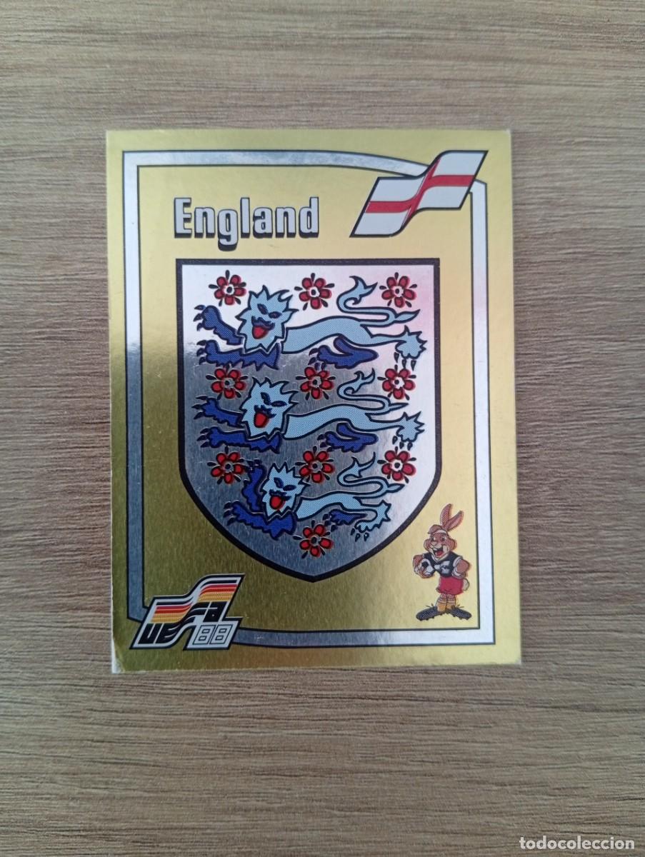 Cromos de f&uacute;tbol: ESCUDO INGLATERRA 158 EUROCOPA EURO 1988 88 ALEMANIA NUNCA PEGADO SIN PEGAR