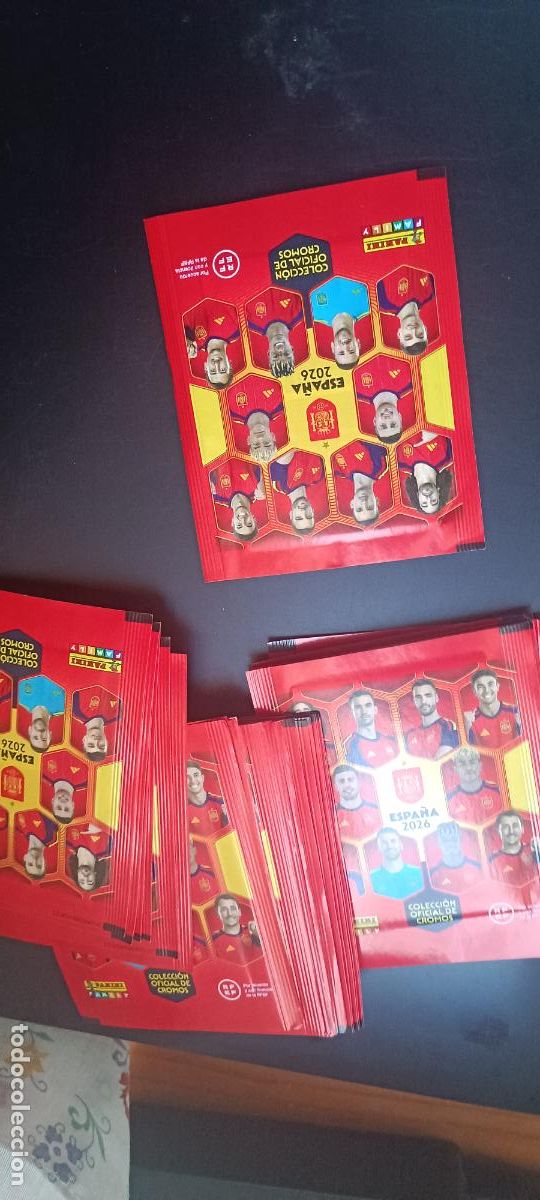 Cromos de f&uacute;tbol: 1 sobre sin abrir - SELECCI&Oacute;N DE ESPA&Ntilde;A 2026 CARREFOUR - SOBRES SIN ABRIR