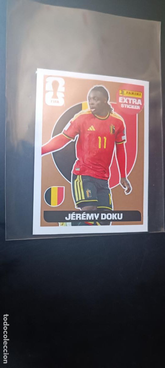 Figurine di Calcio: EXTRA STICKER MUNDIAL 2026 - BRONCE JEREMY DOKU