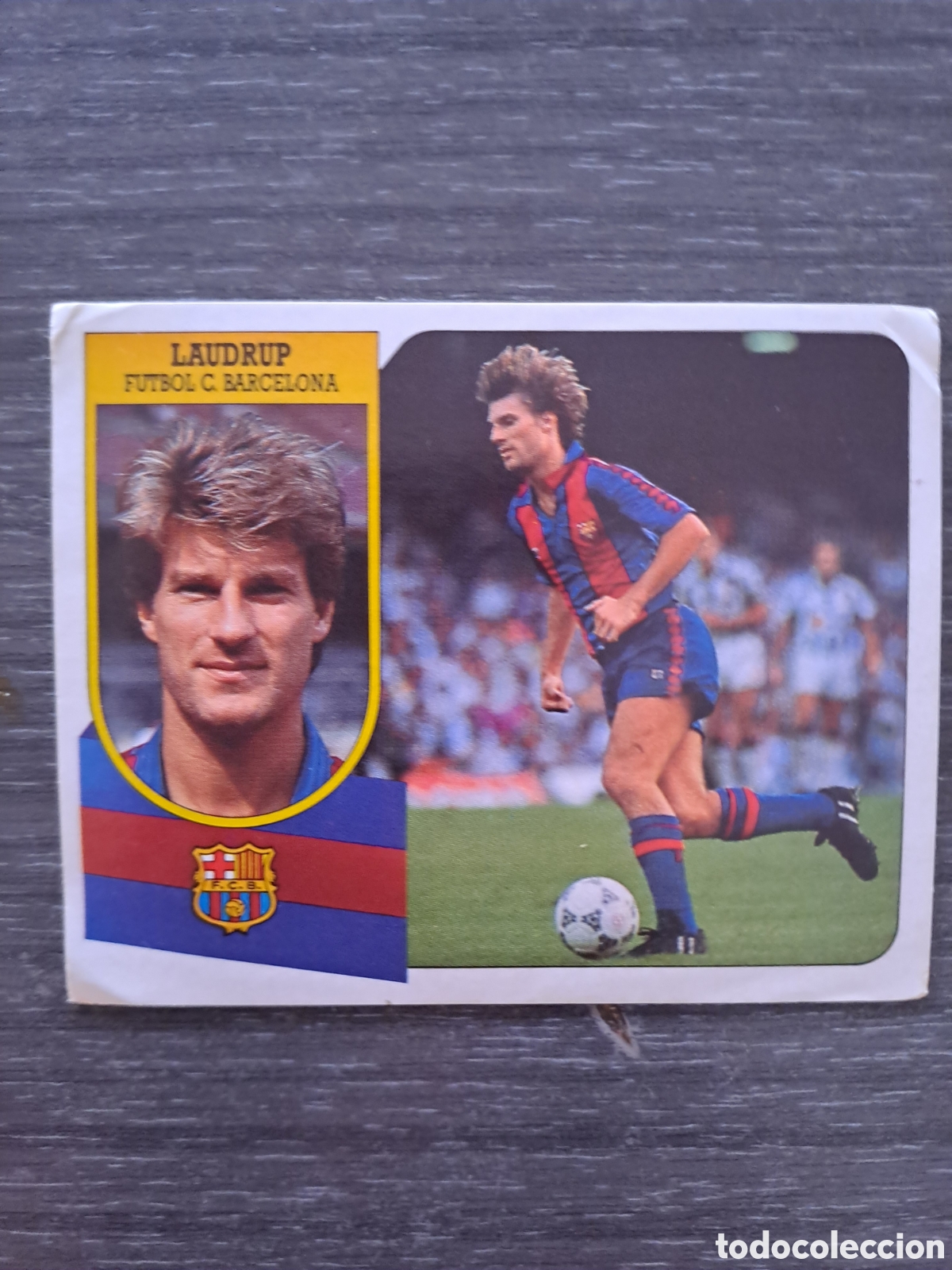 Figurine di Calcio: LIGA ESTE 91-92 LAUDRUP ADHESIVO SIN PEGAR Cromo original ADHESIVO de LAUDRUP