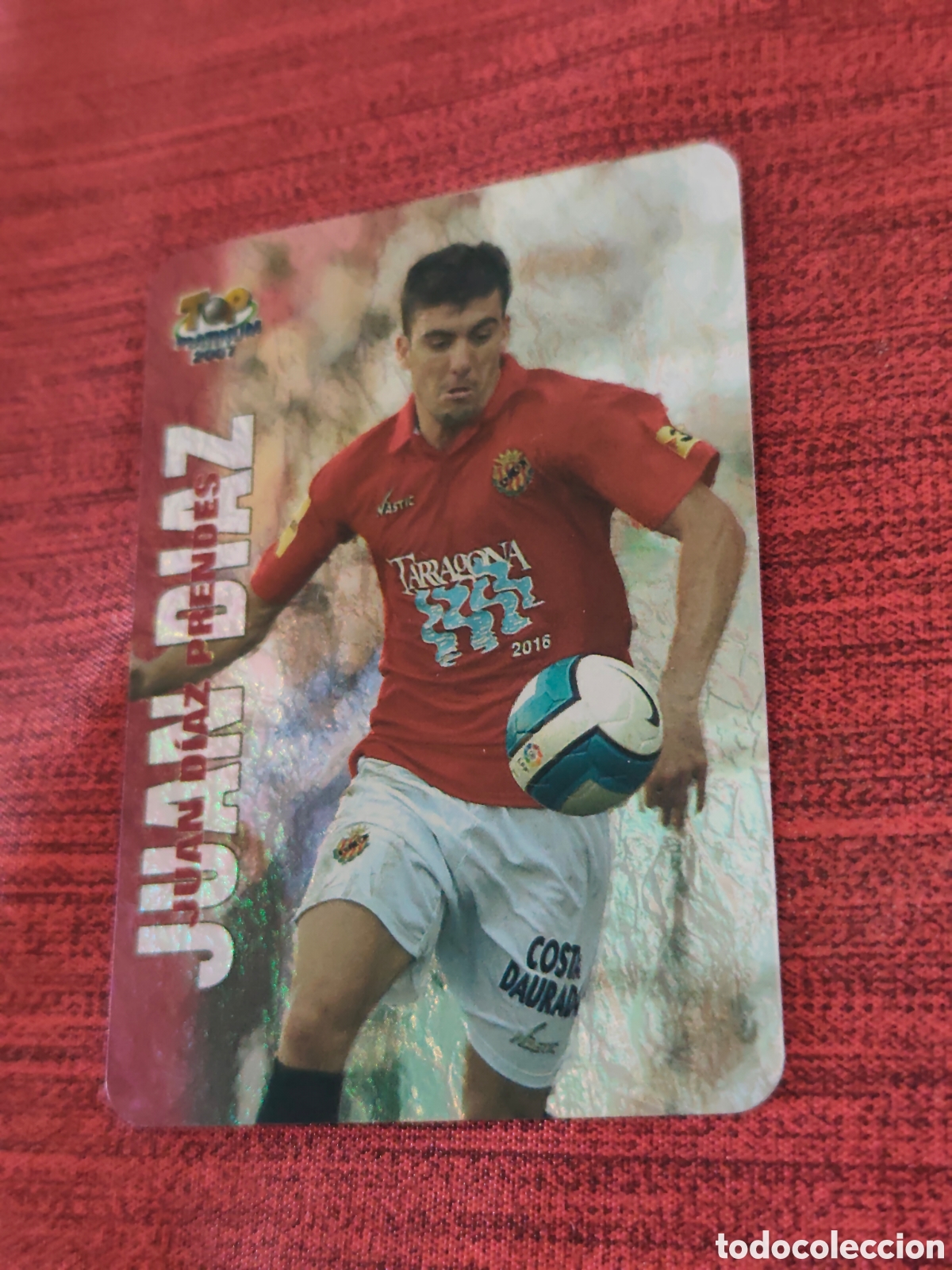 Cromos de f&uacute;tbol: 738 JUAN D&Iacute;AZ GIMNASTIC JASPEADO TOP PLATINUM MUNDICROMO 2006 2007