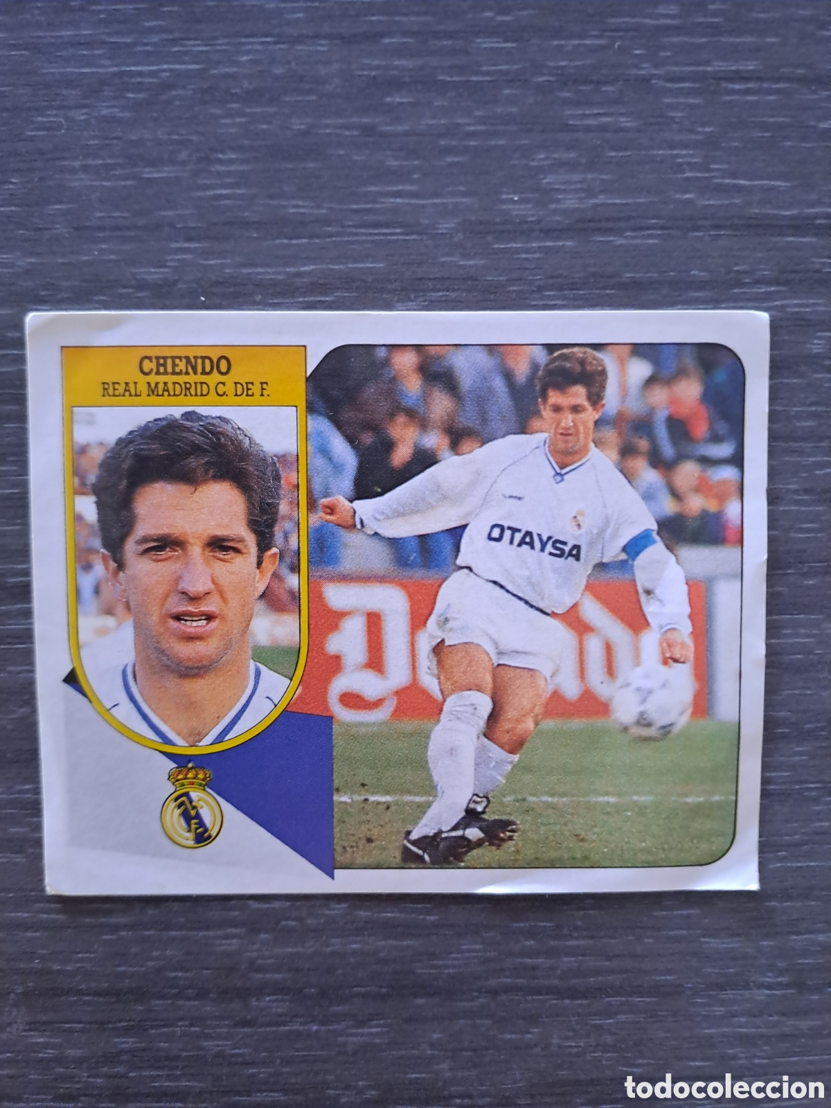Cromos de f&uacute;tbol: LIGA ESTE 91-92 CHENDO ADHESIVO SIN PEGAR Cromo original ADHESIVO de CHENDO