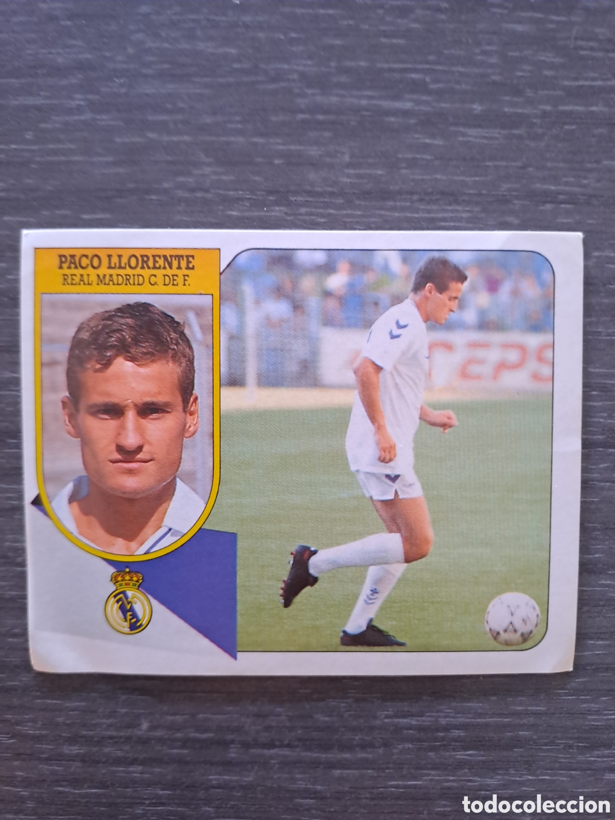 Cromos de f&uacute;tbol: LIGA ESTE 91-92 PACO LLORENTE ADHESIVO SIN PEGAR Cromo original ADHESIVO de PACO LLORENTE, jugador