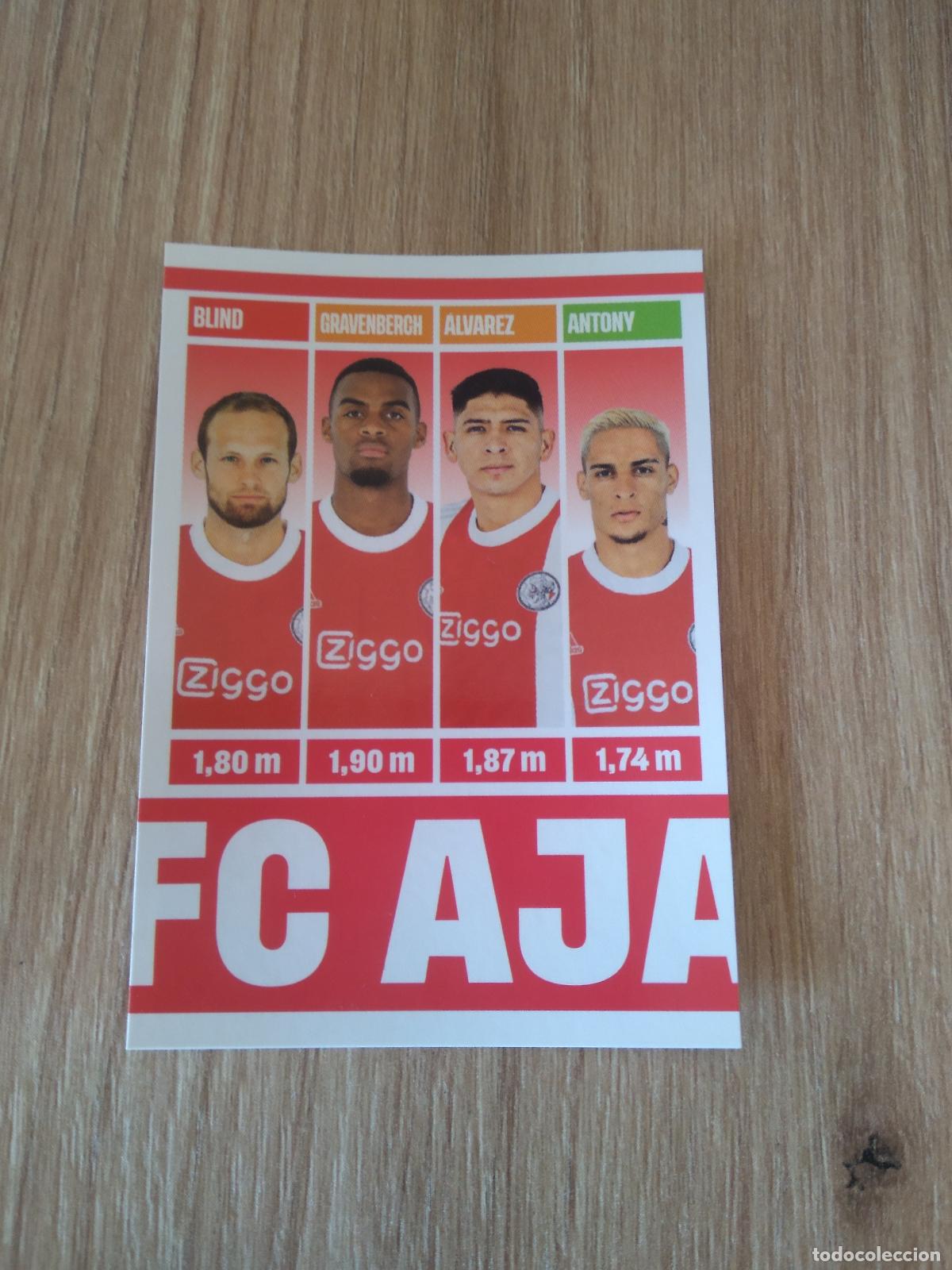 Cromos de f&uacute;tbol: 331 BLIND GRAVENBERCH ALVAREZ ANTONY AJAX CROMO FUTBOL PANINI TOP CLASS 2022 STICKER