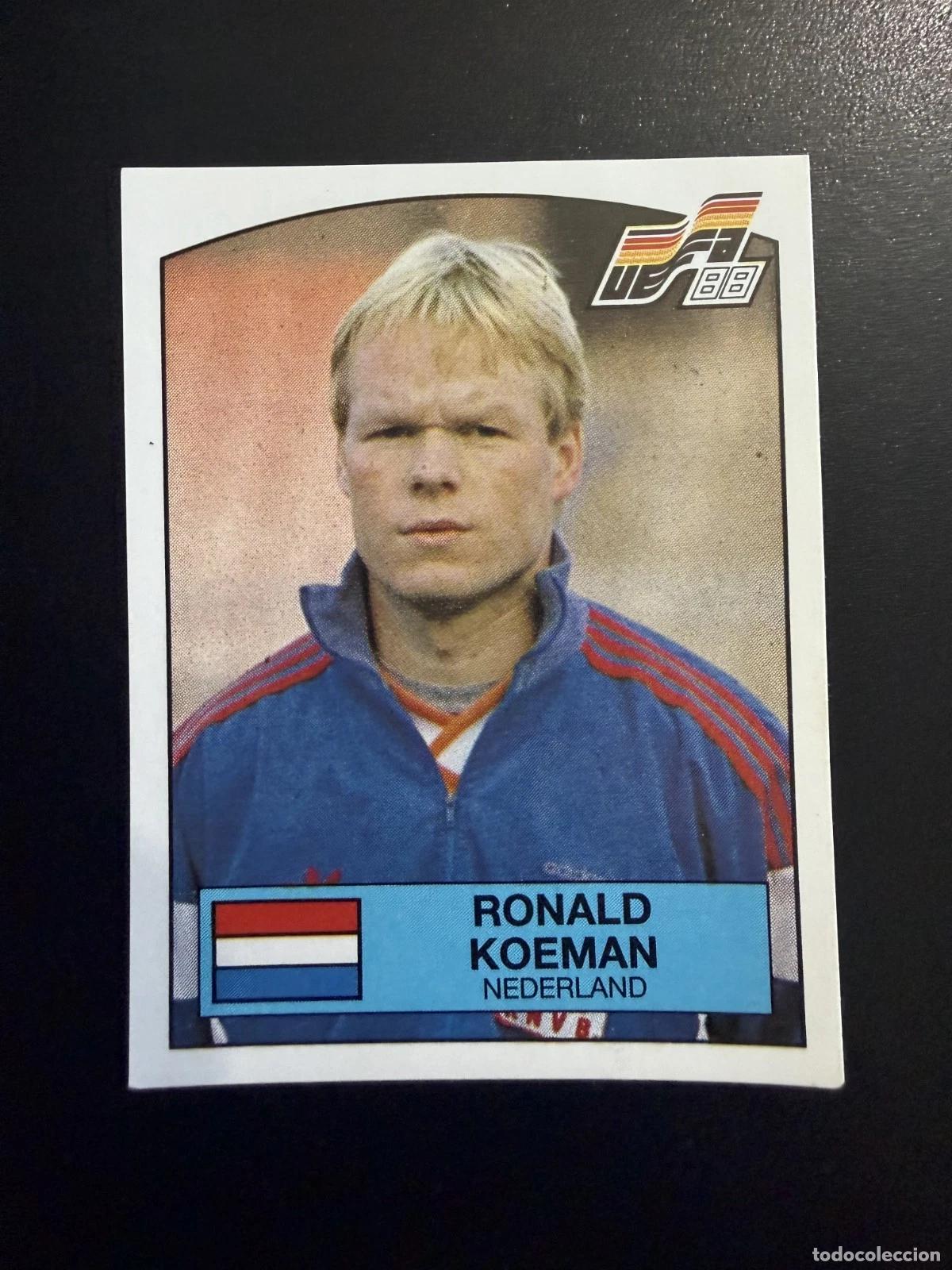 Cromos de f&uacute;tbol: RONALD KOEMAN 217 HOLANDA EUROCOPA EURO 1988 88 ALEMANIA NUNCA PEGADO SIN PEGAR