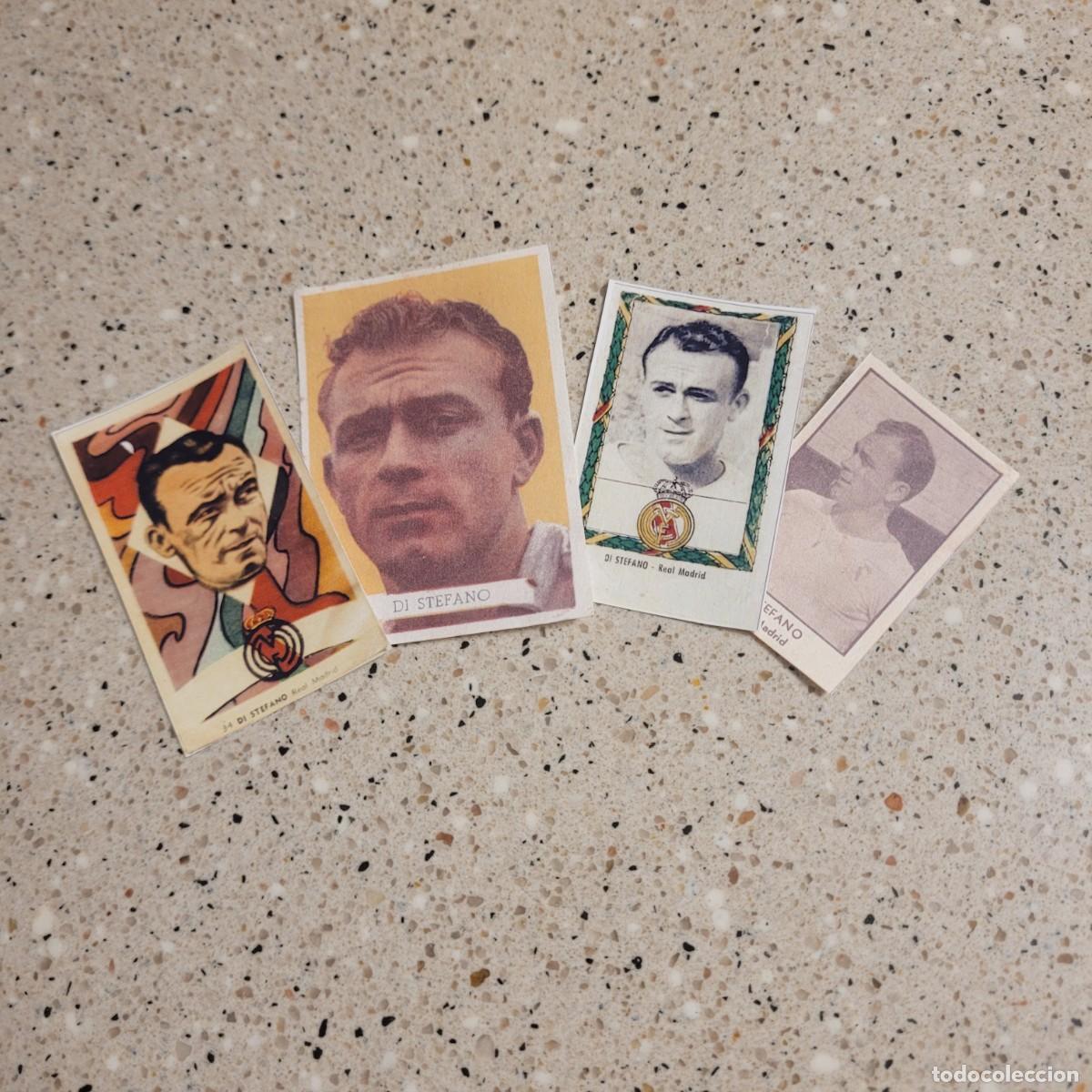 Cartes &agrave; collectionner de Football: LOTE CUATRO CROMOS DE DI STEFANO. LEER COMENTARIOS