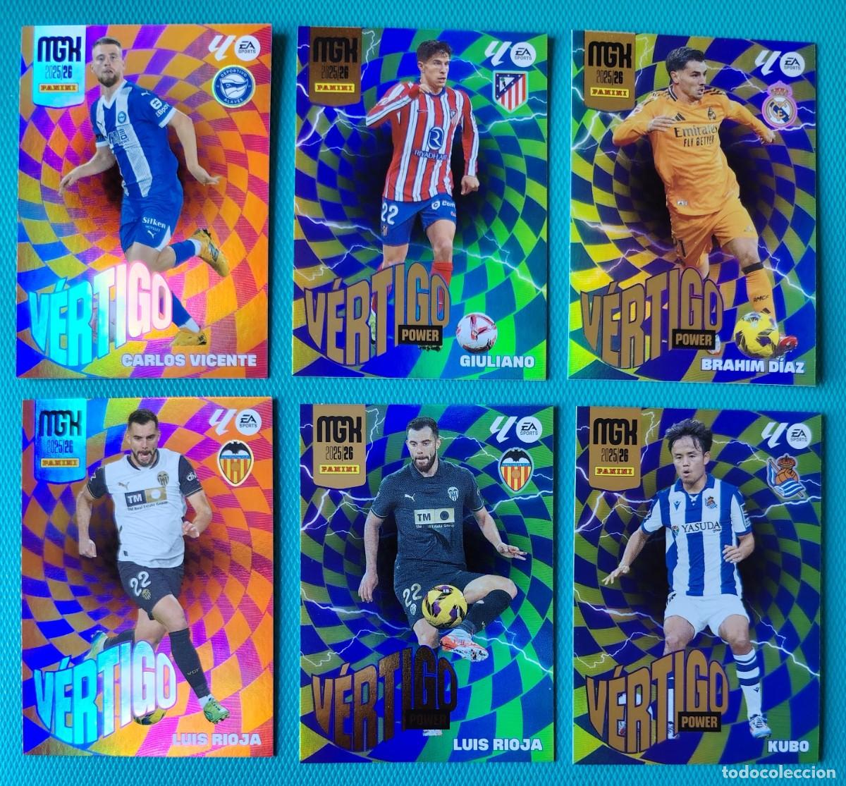 Cartes &agrave; collectionner de Football: 6 CROMOS MEGACRACKS - VERTIGO - TEMPORADA 2025 / 26 - NUEVOS - 024RFN