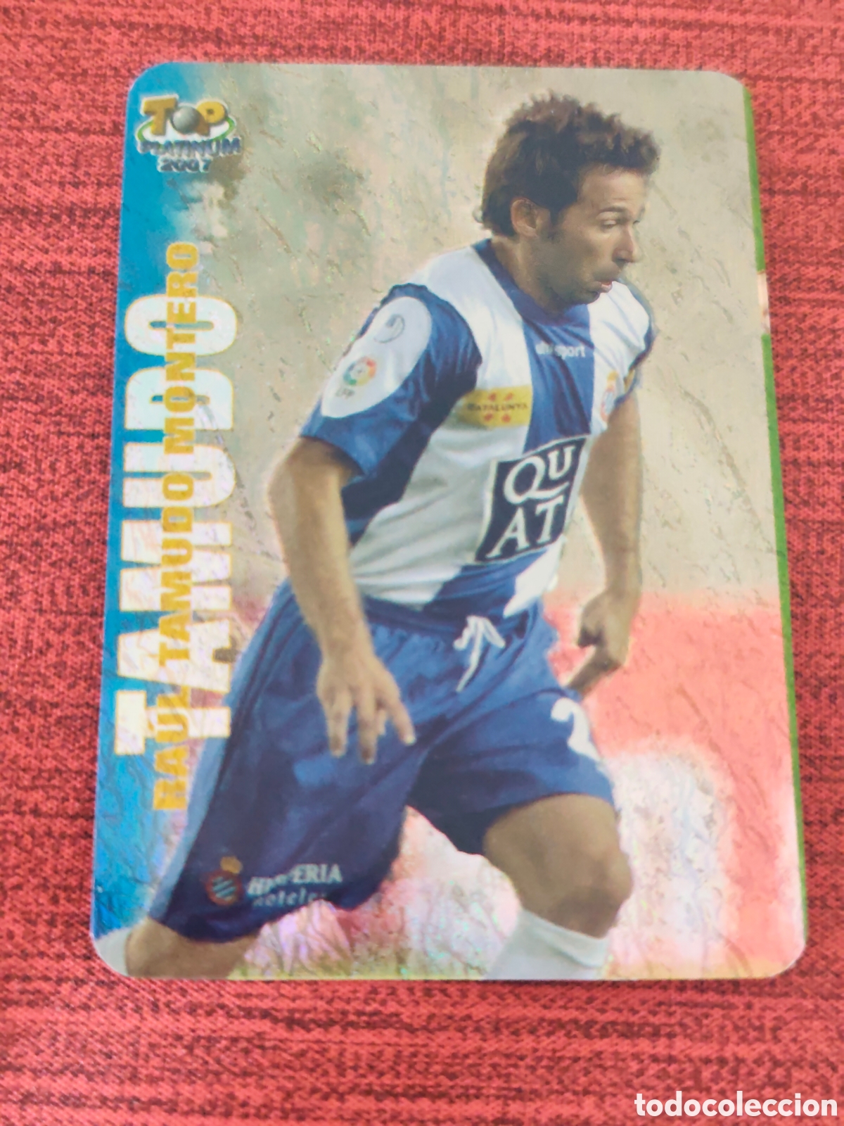 Cromos de f&uacute;tbol: 763 TAMUDO ESPANYOL JASPEADO TOP PLATINUM MUNDICROMO 2006 2007