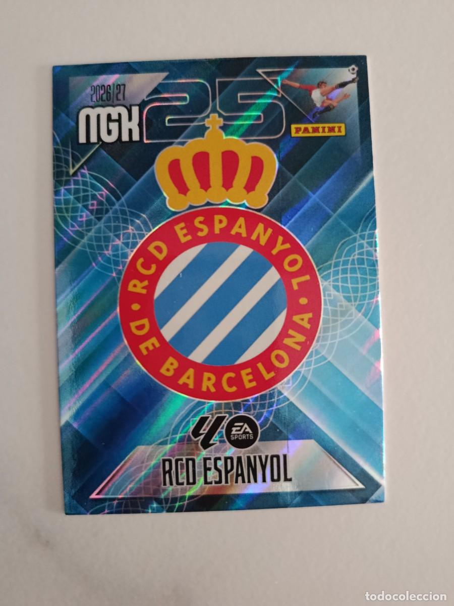 Cromos de f&uacute;tbol: Megacracks 26/27. 163- Escudo. Espanyol.