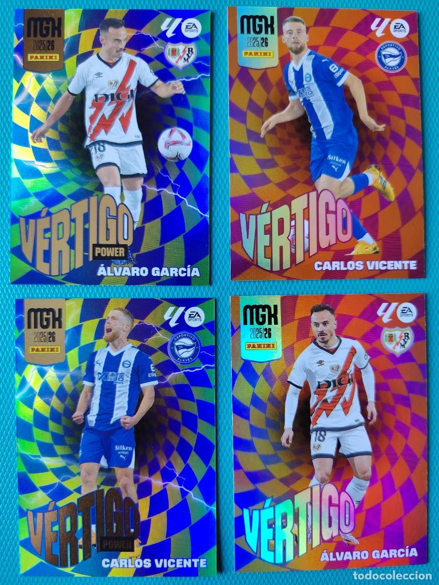 Cromos de f&uacute;tbol: 4 CROMOS MEGACRACKS - VERTIGO - TEMPORADA 2025 / 26 - NUEVOS - 016NHG