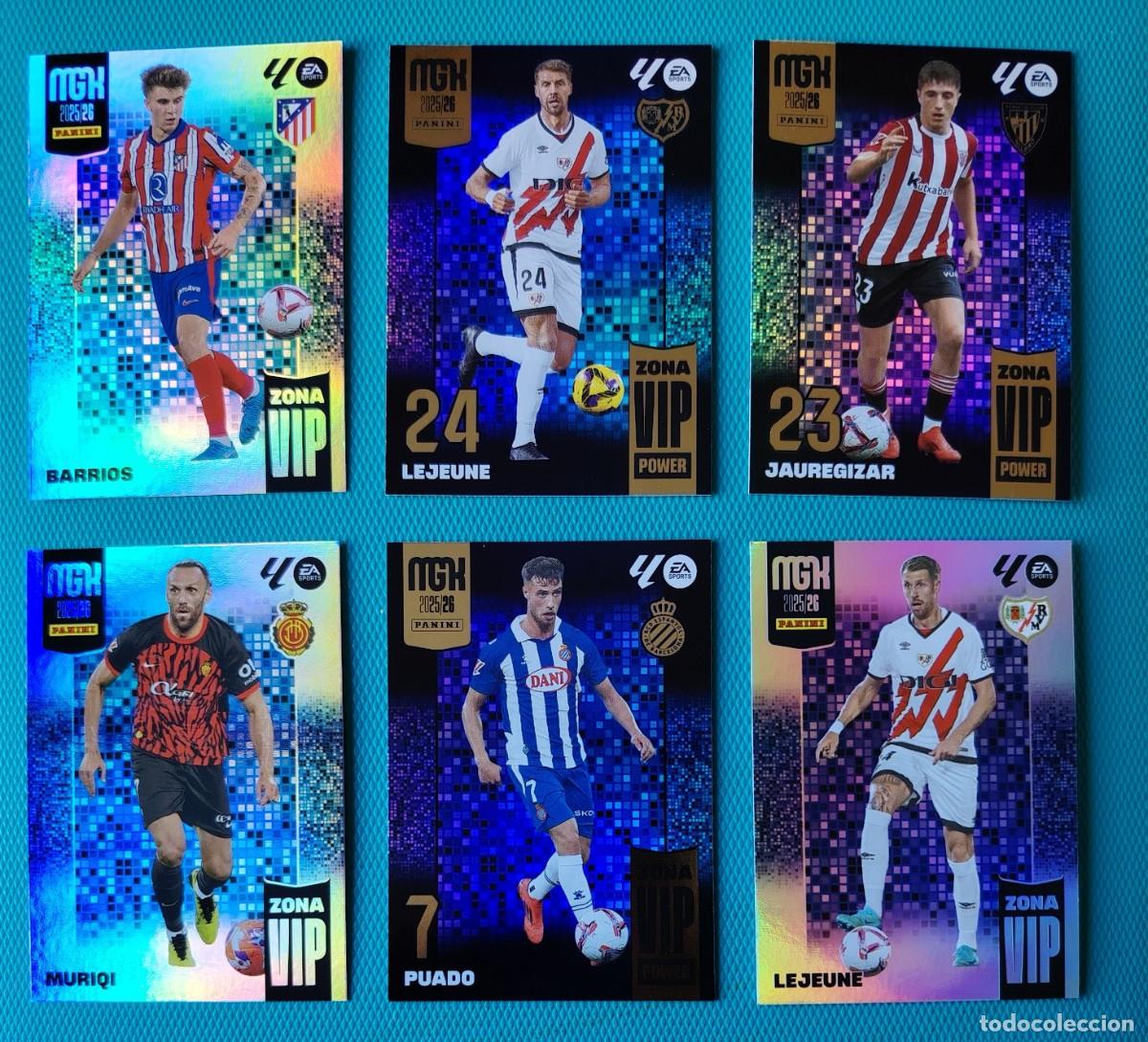 Cromos de f&uacute;tbol: 6 CROMOS MEGACRACKS - ZONA VIP - TEMPORADA 2025 / 26 - NUEVOS - 025TGS