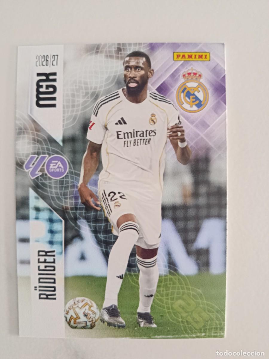 Cartes &agrave; collectionner de Football: Megacracks 26/27. 223- R&uuml;diger. Real Madrid.
