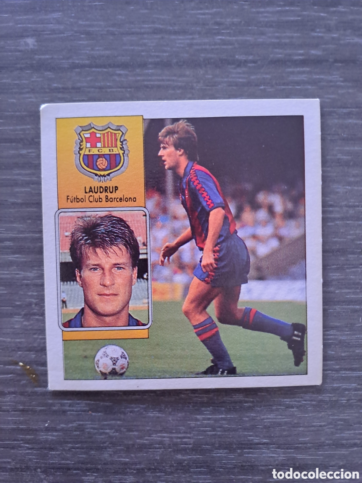 Football Stickers: LIGA ESTE 92-93 LAUDRUP FC BARCELONA SIN PEGAR Cromo original de LAUDRUP, jugador del FC Barcelona,